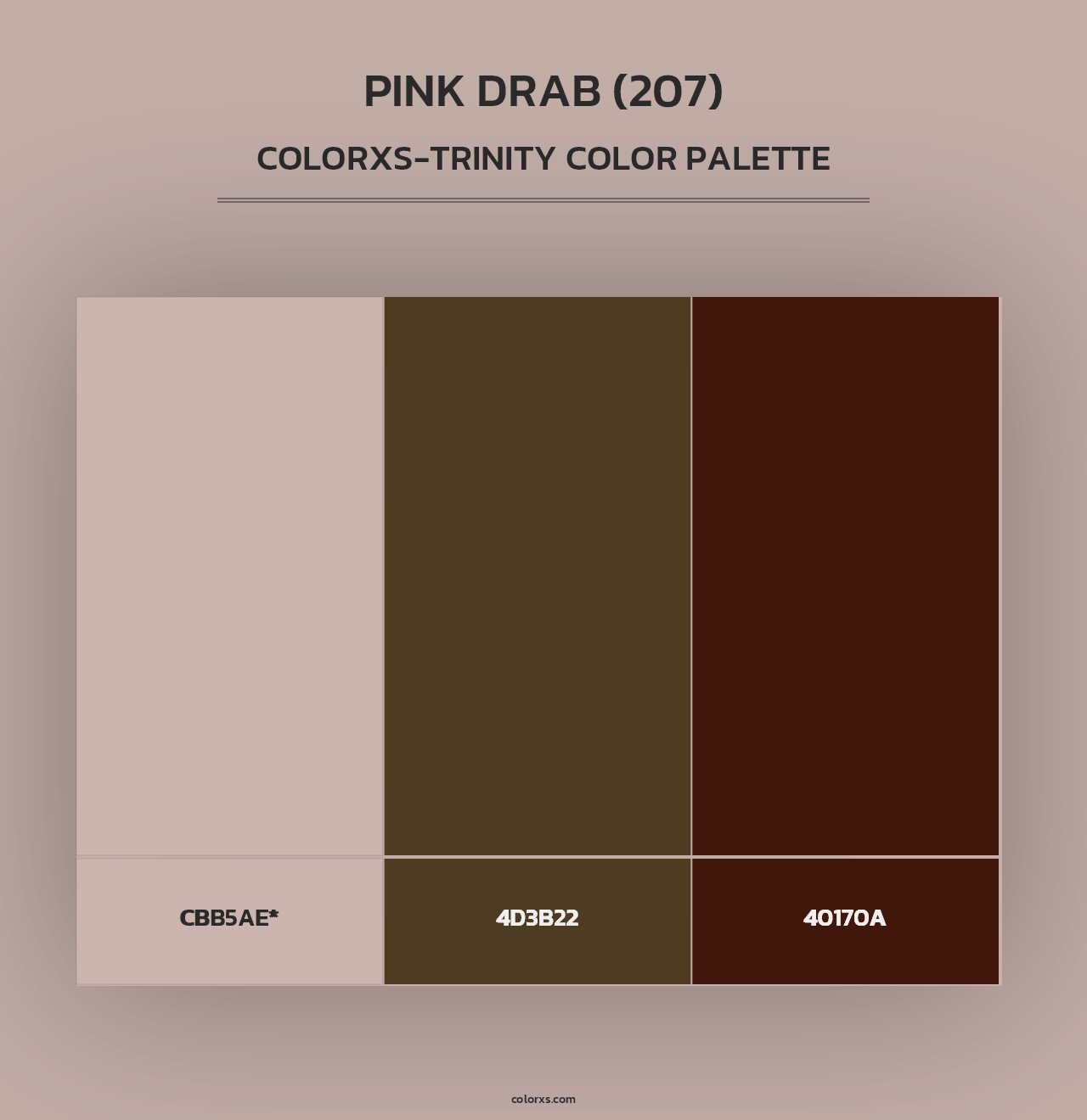 Pink Drab (207) - Colorxs Trinity Palette