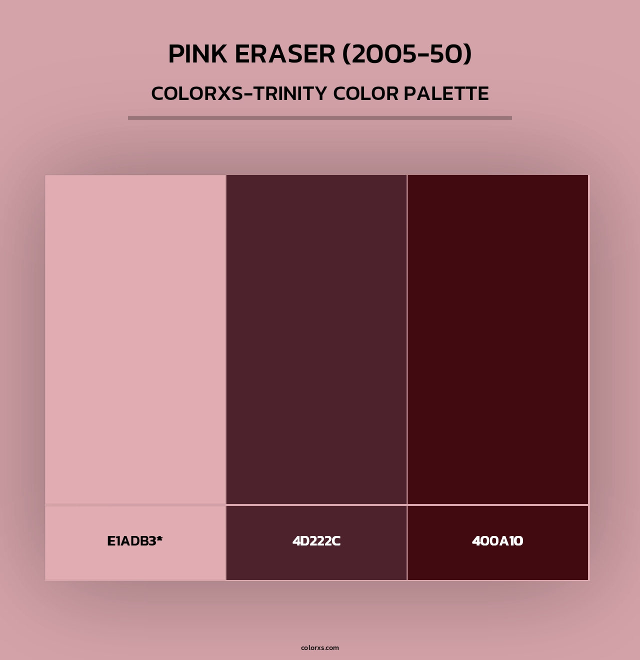 Pink Eraser (2005-50) - Colorxs Trinity Palette