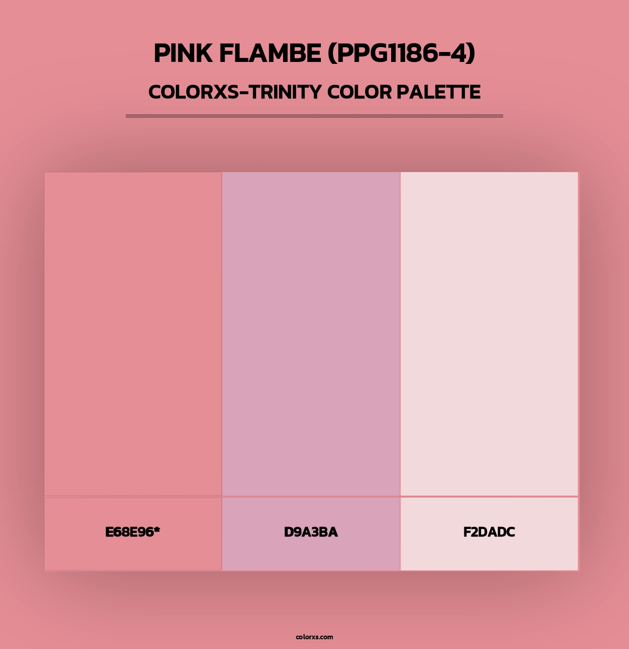 Pink Flambe (PPG1186-4) - Colorxs Trinity Palette