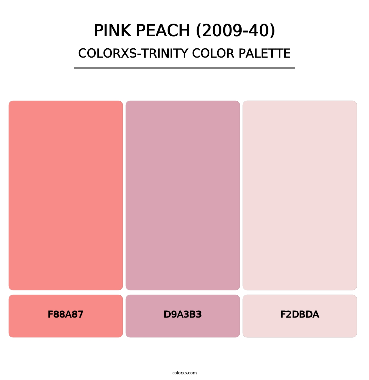 Pink Peach (2009-40) - Colorxs Trinity Palette