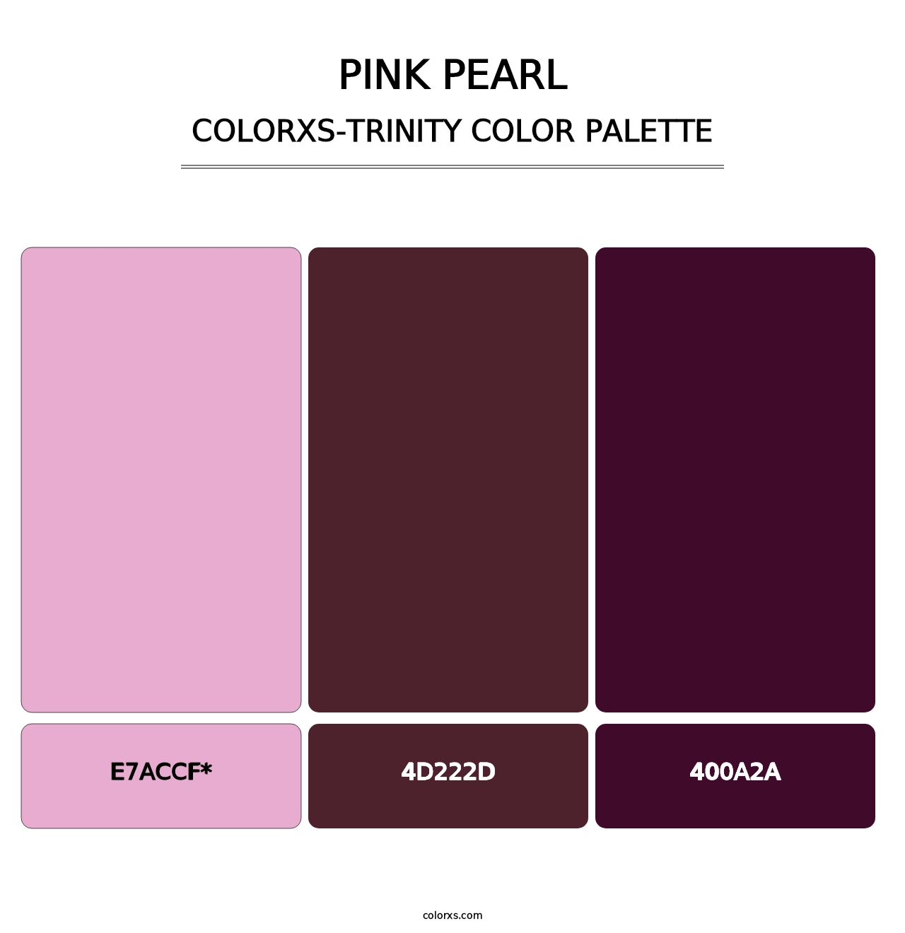 Pink Pearl - Colorxs Trinity Palette