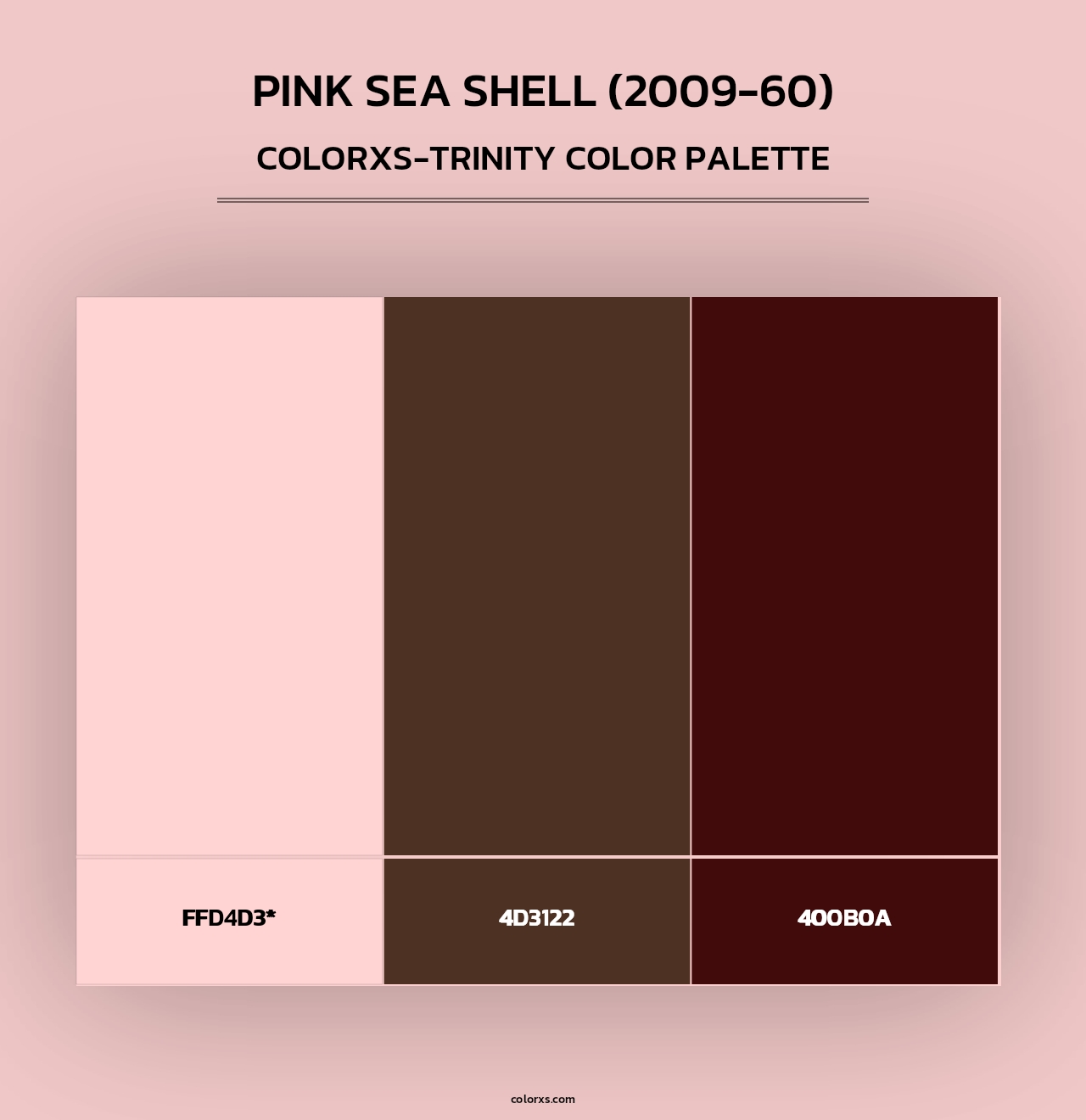 Pink Sea Shell (2009-60) - Colorxs Trinity Palette