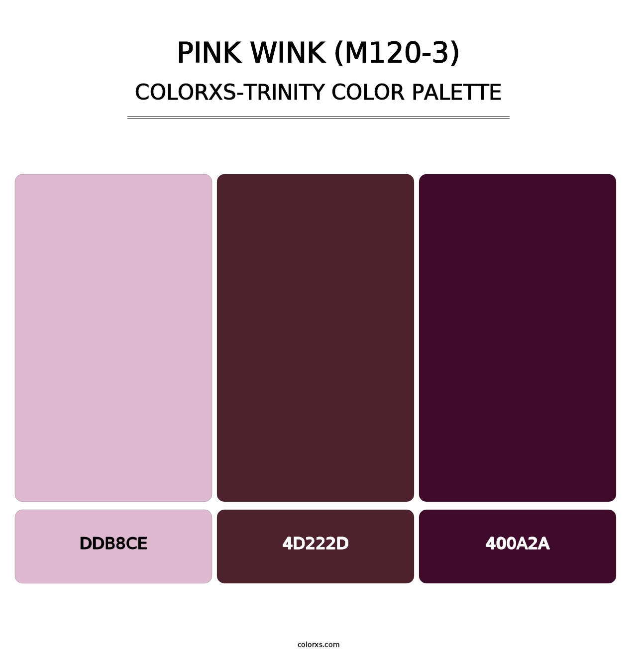 Pink Wink (M120-3) - Colorxs Trinity Palette