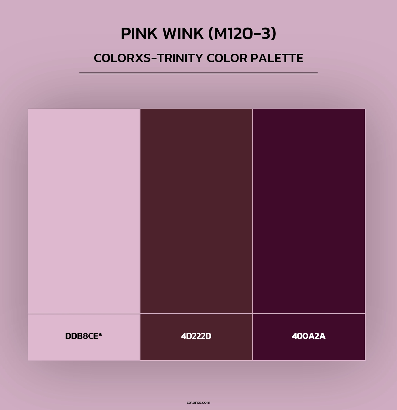 Pink Wink (M120-3) - Colorxs Trinity Palette