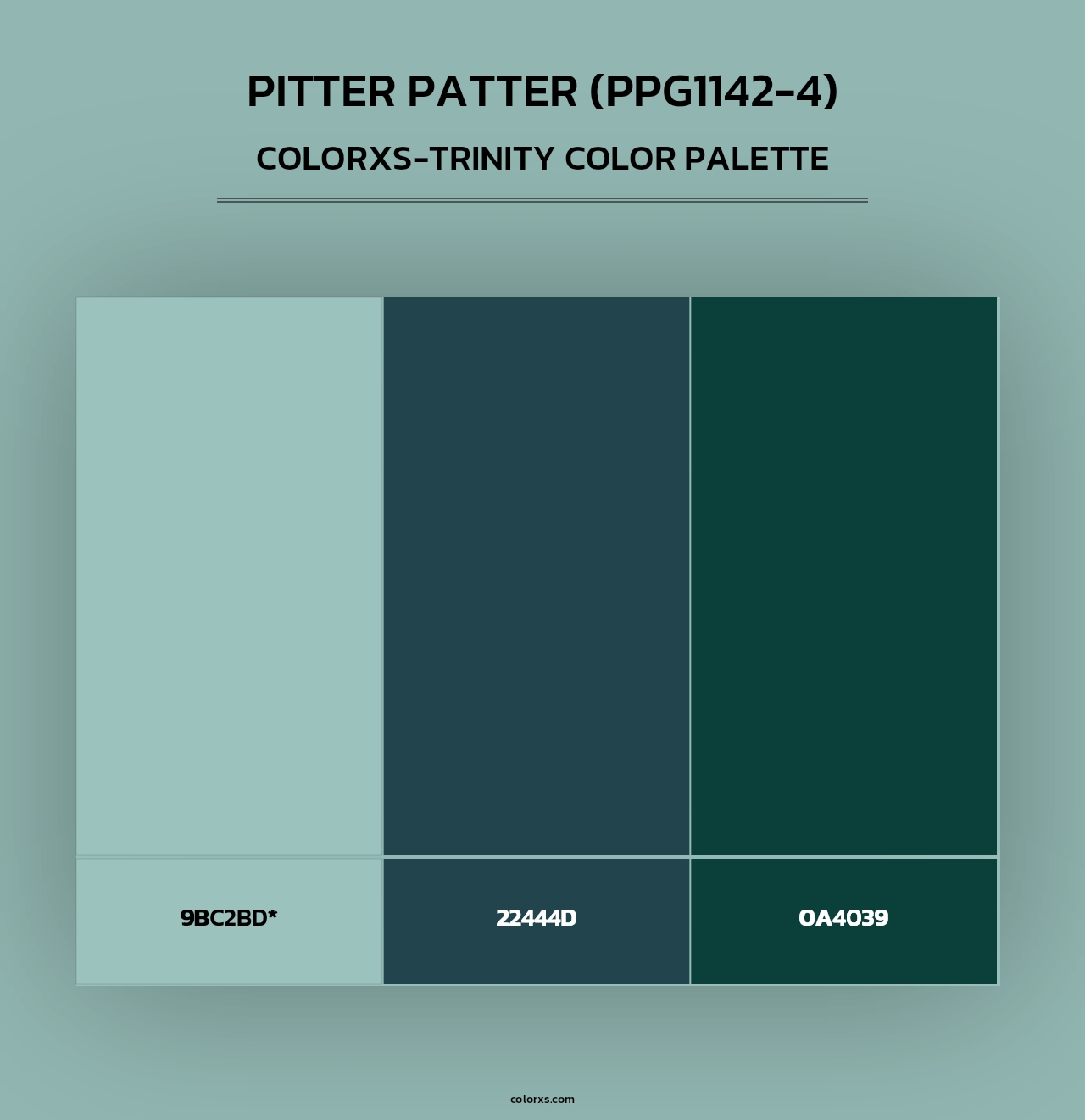 Pitter Patter (PPG1142-4) - Colorxs Trinity Palette