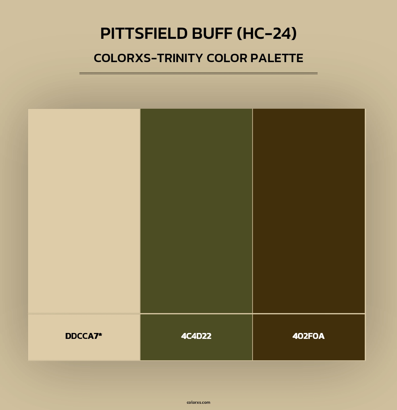 Pittsfield Buff (HC-24) - Colorxs Trinity Palette