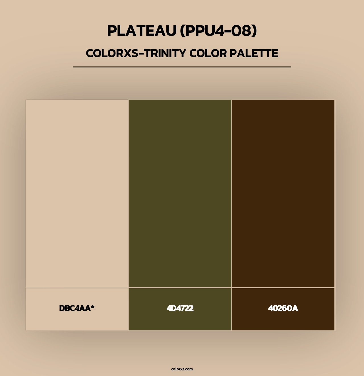 Plateau (PPU4-08) - Colorxs Trinity Palette