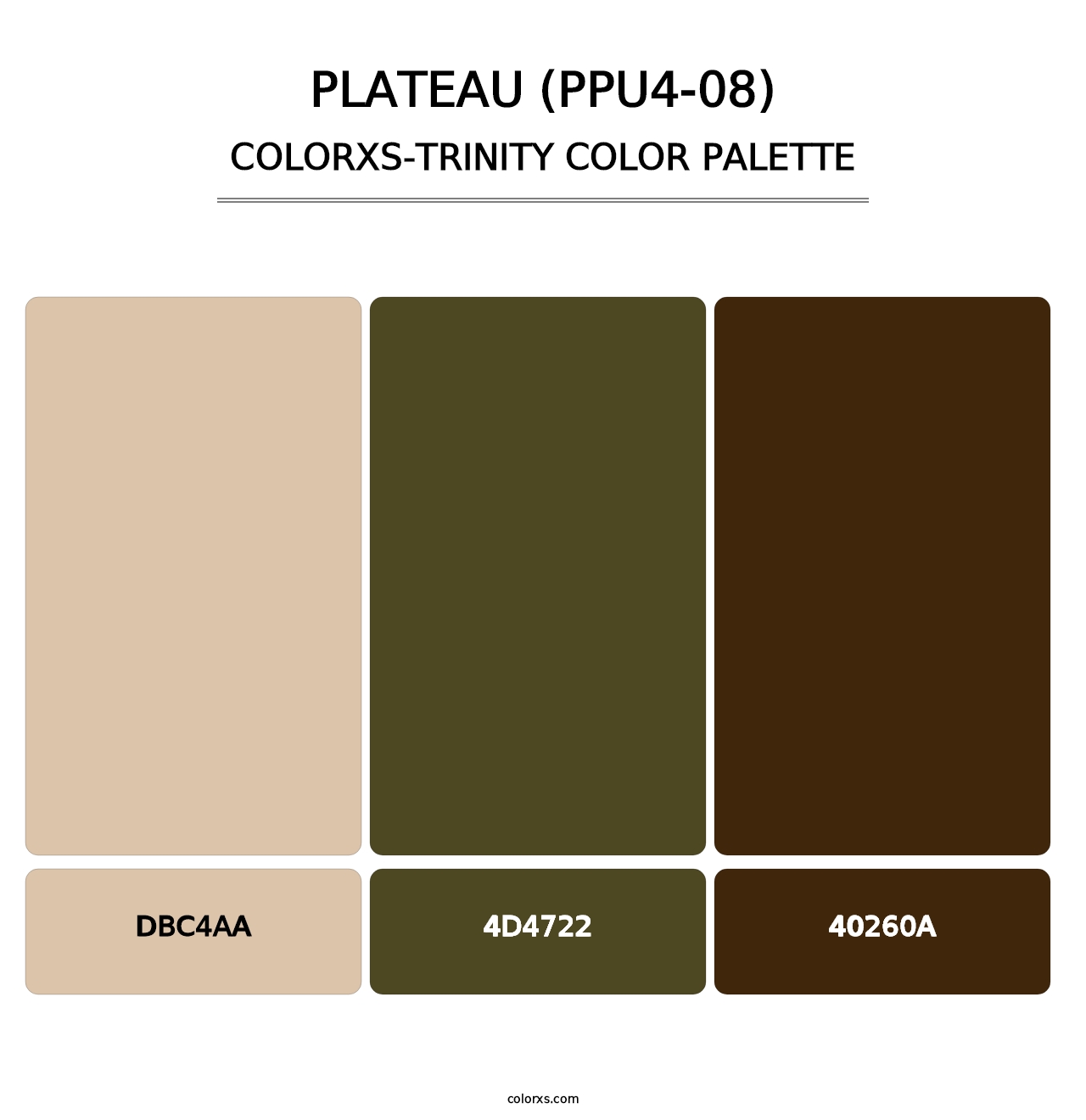 Plateau (PPU4-08) - Colorxs Trinity Palette