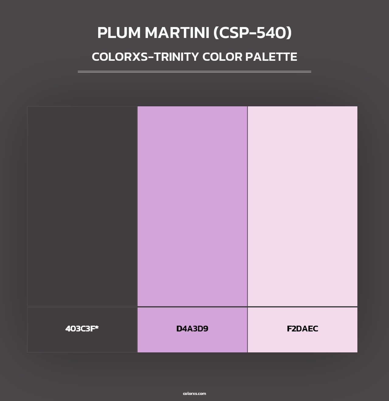 Plum Martini (CSP-540) - Colorxs Trinity Palette