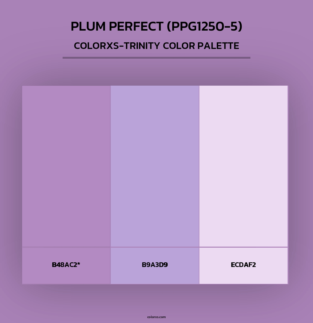 Plum Perfect (PPG1250-5) - Colorxs Trinity Palette