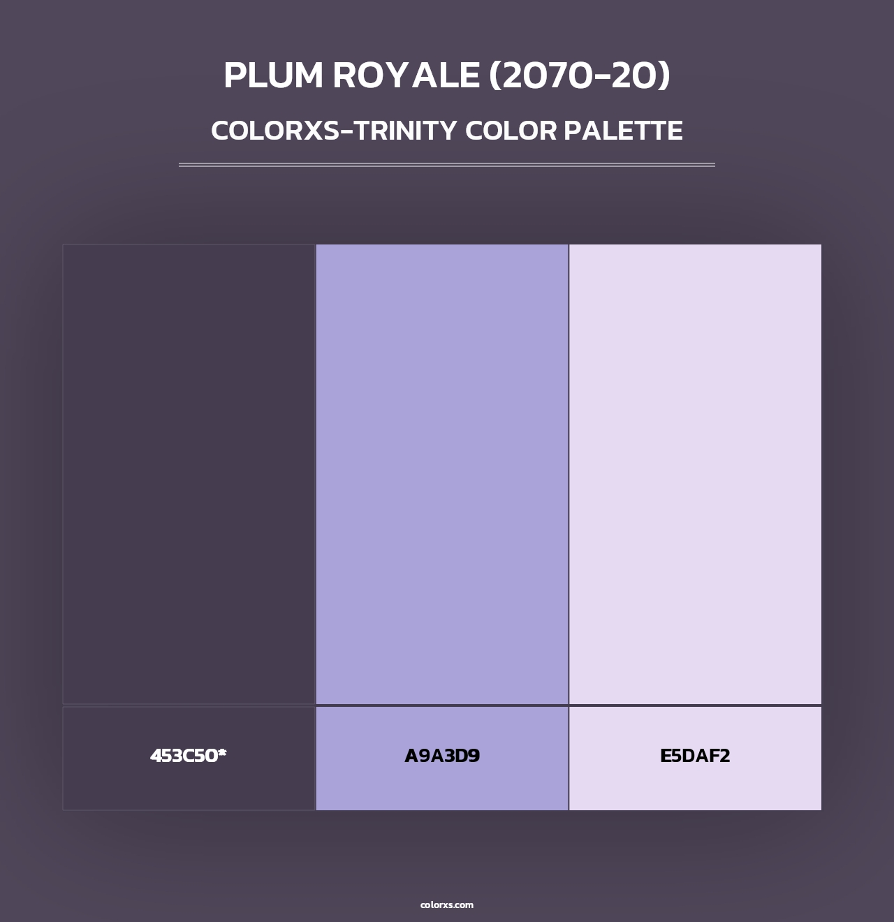Plum Royale (2070-20) - Colorxs Trinity Palette