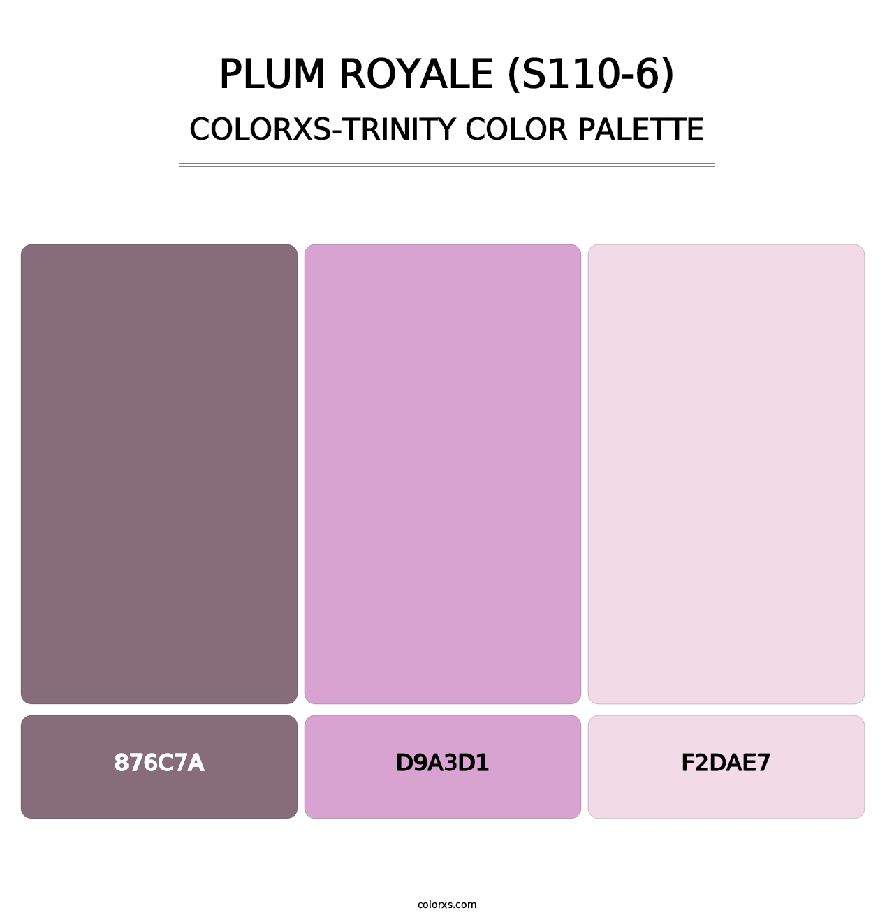 Plum Royale (S110-6) - Colorxs Trinity Palette