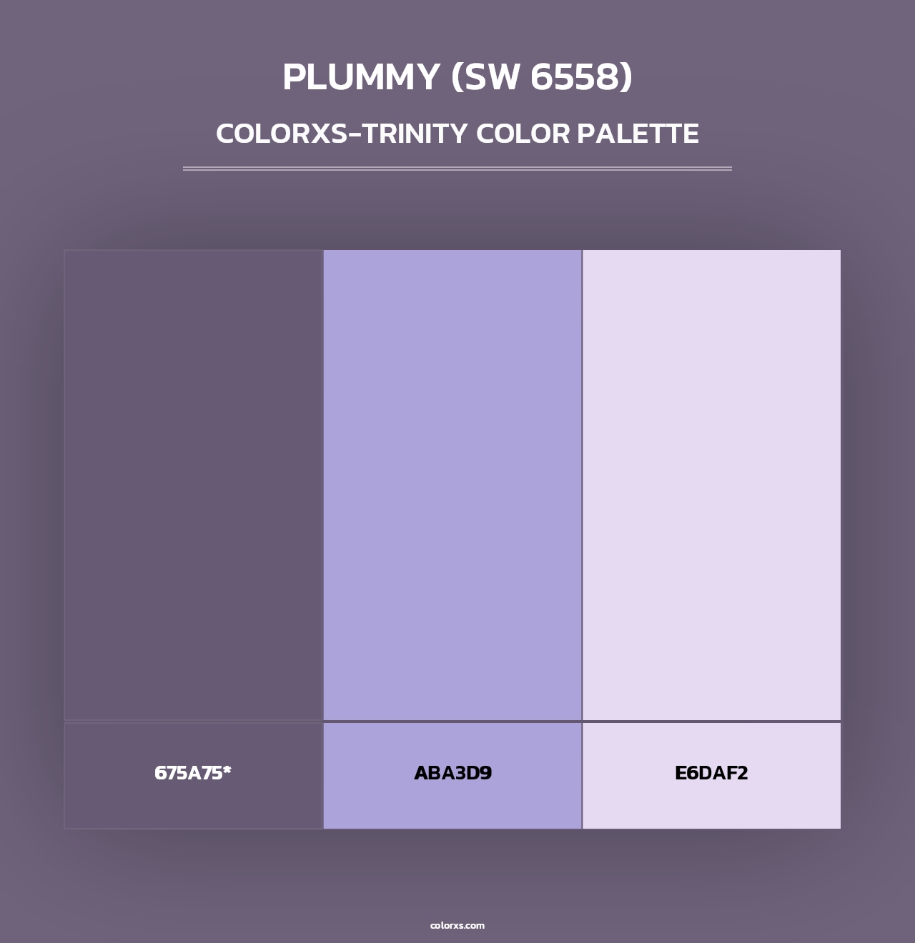 Plummy (SW 6558) - Colorxs Trinity Palette