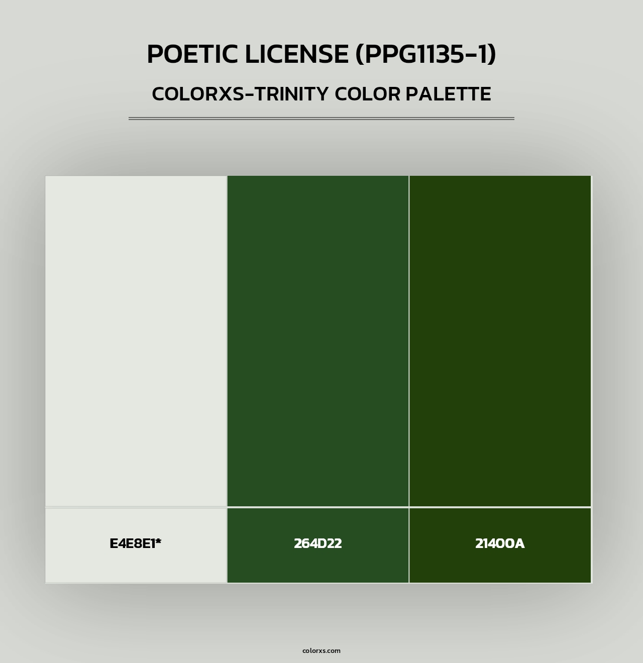 Poetic License (PPG1135-1) - Colorxs Trinity Palette