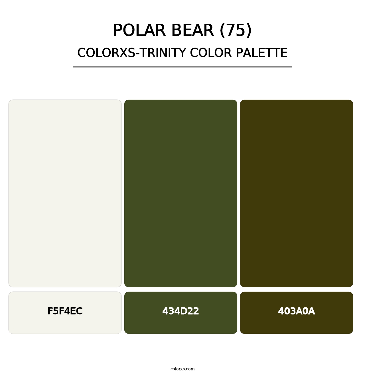 Polar Bear (75) - Colorxs Trinity Palette