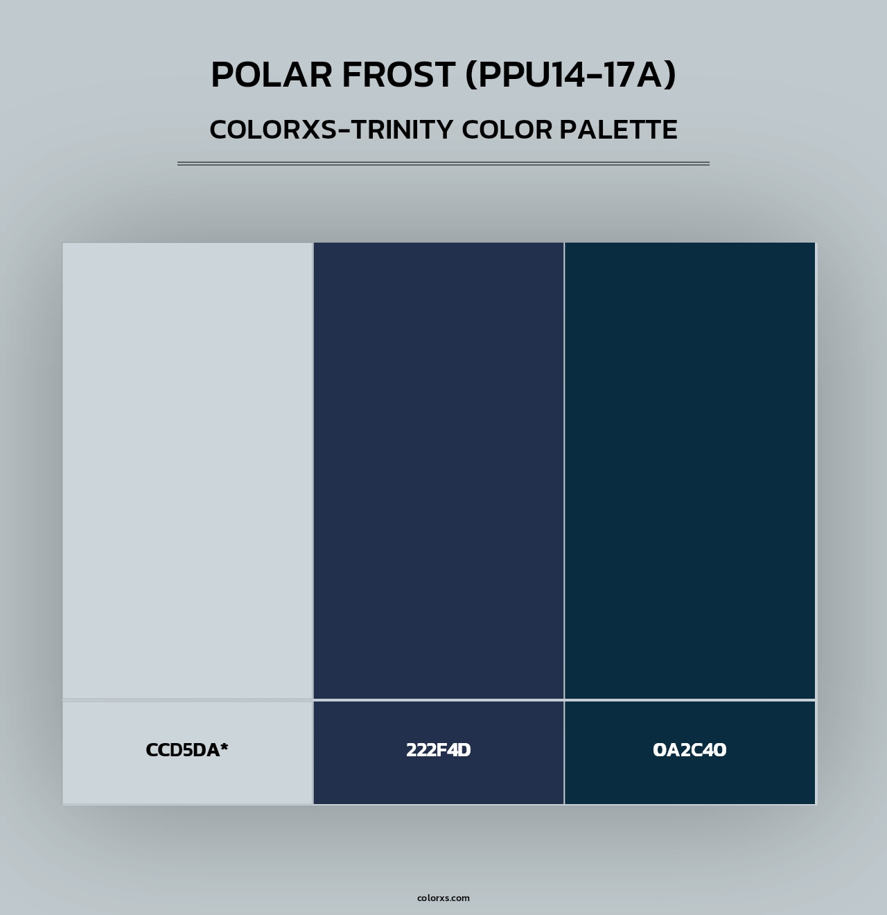 Polar Frost (PPU14-17A) - Colorxs Trinity Palette