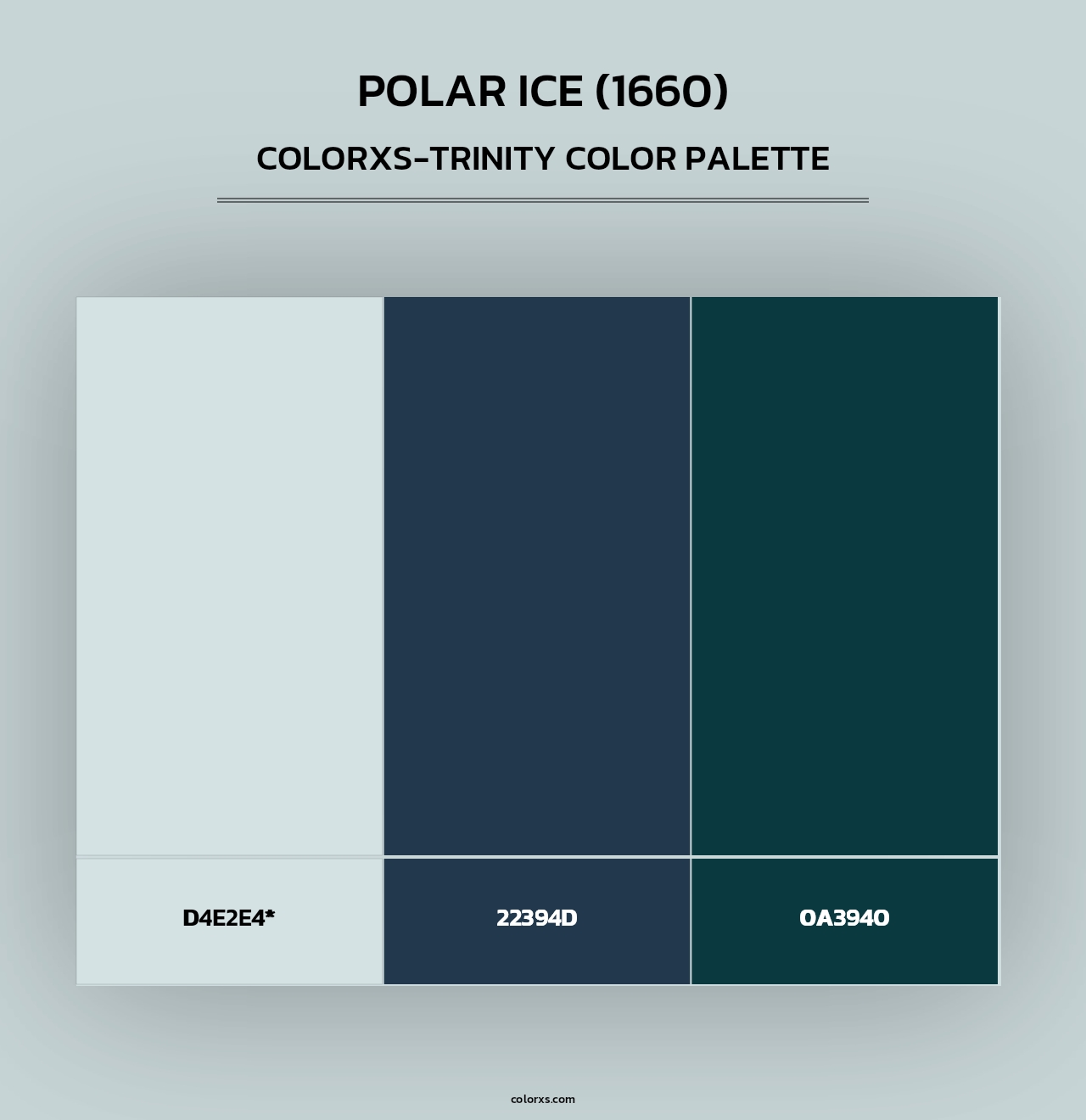 Polar Ice (1660) - Colorxs Trinity Palette