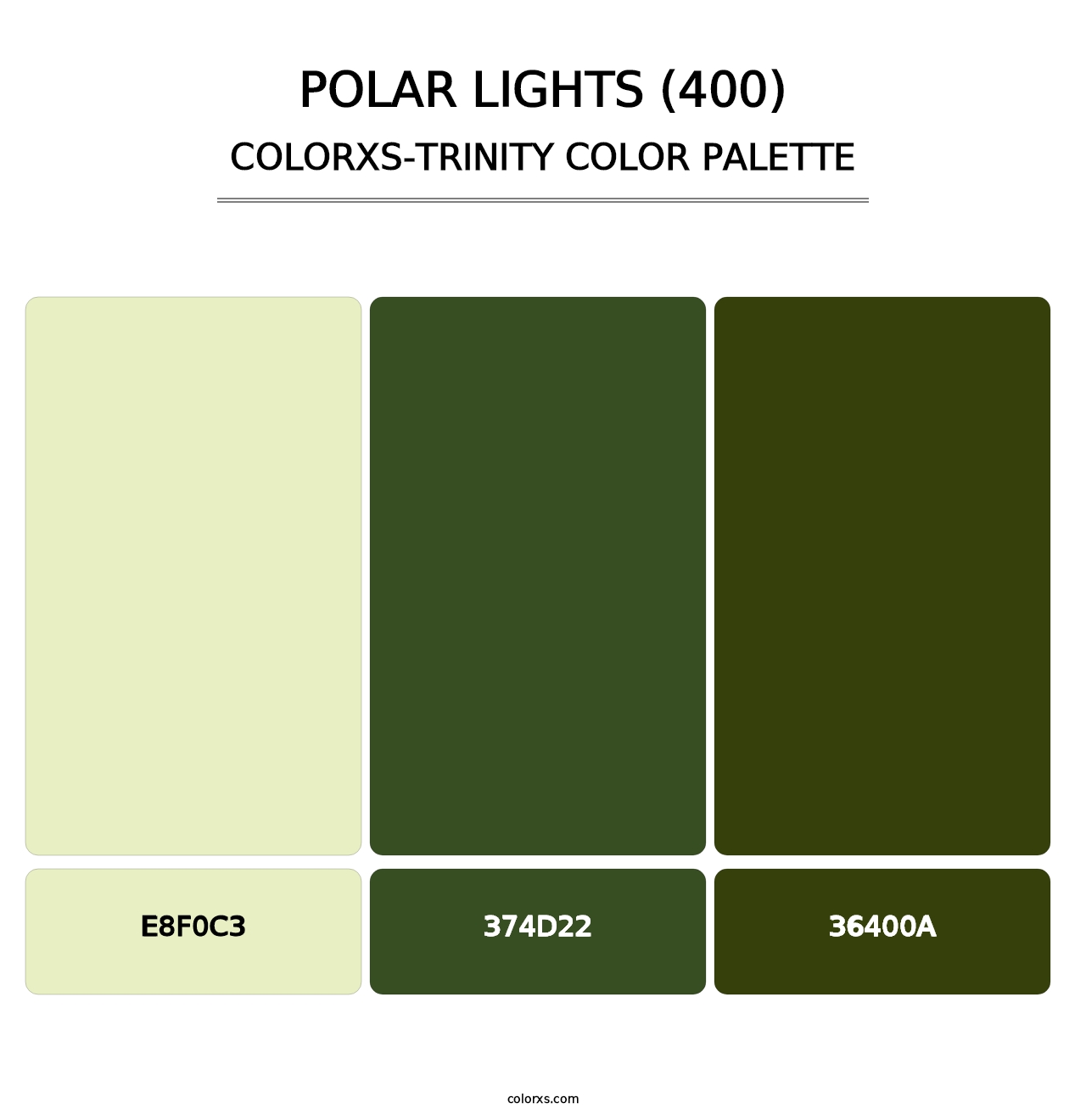 Polar Lights (400) - Colorxs Trinity Palette