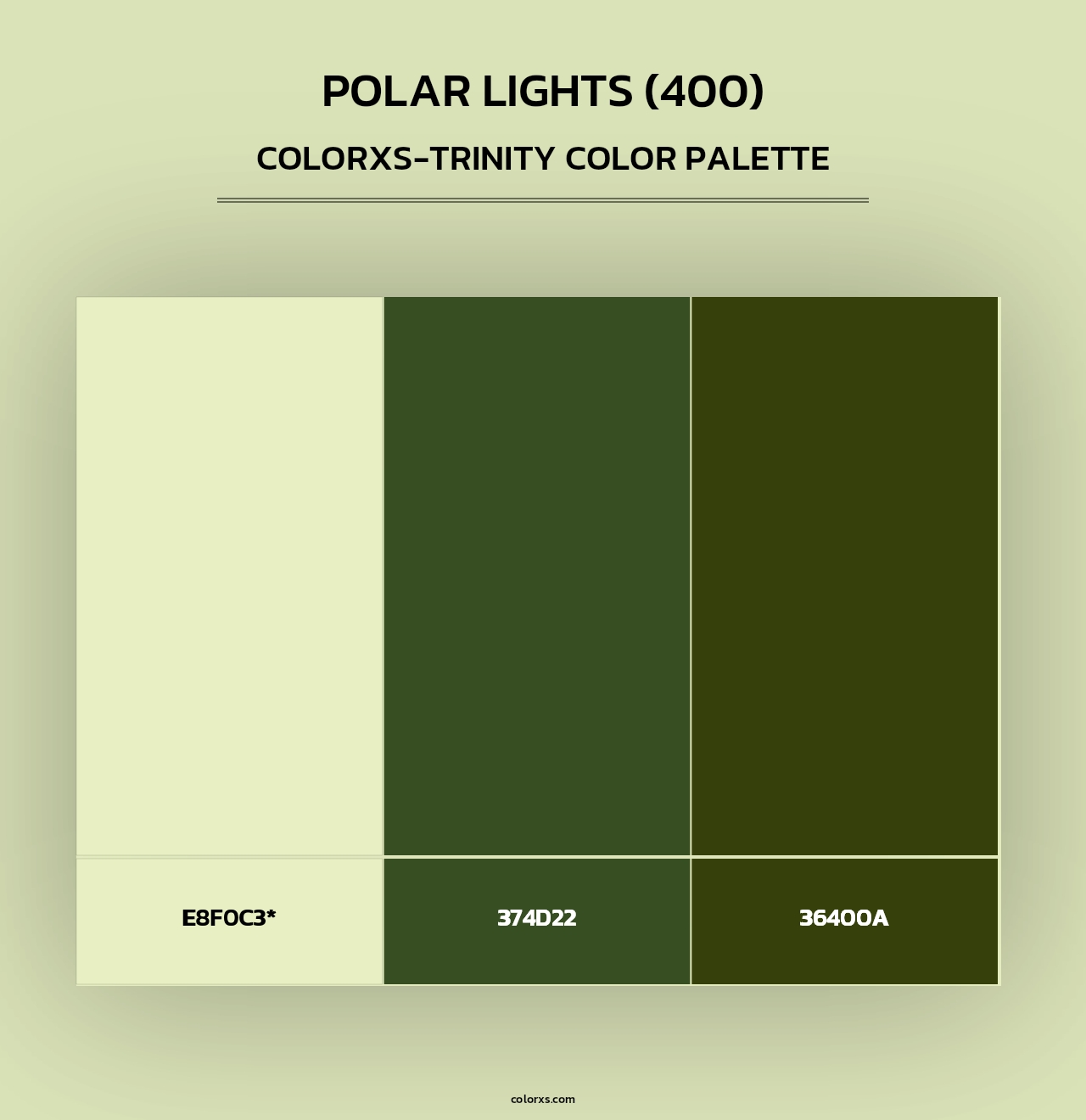 Polar Lights (400) - Colorxs Trinity Palette