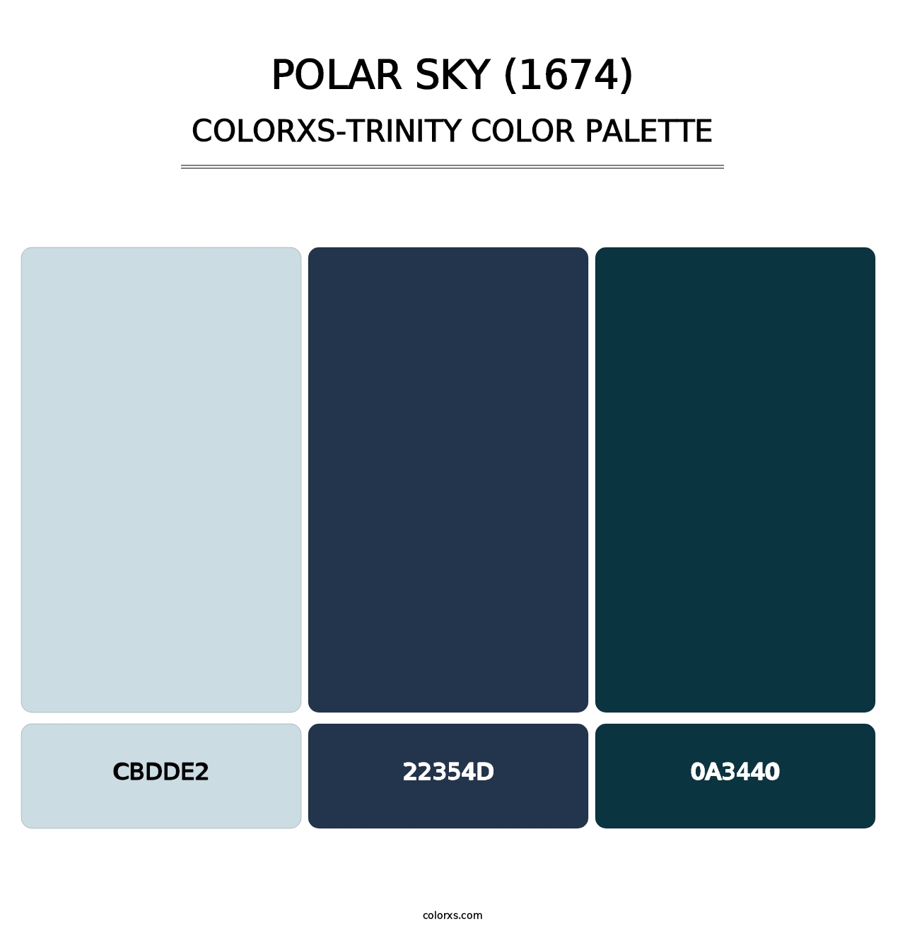 Polar Sky (1674) - Colorxs Trinity Palette