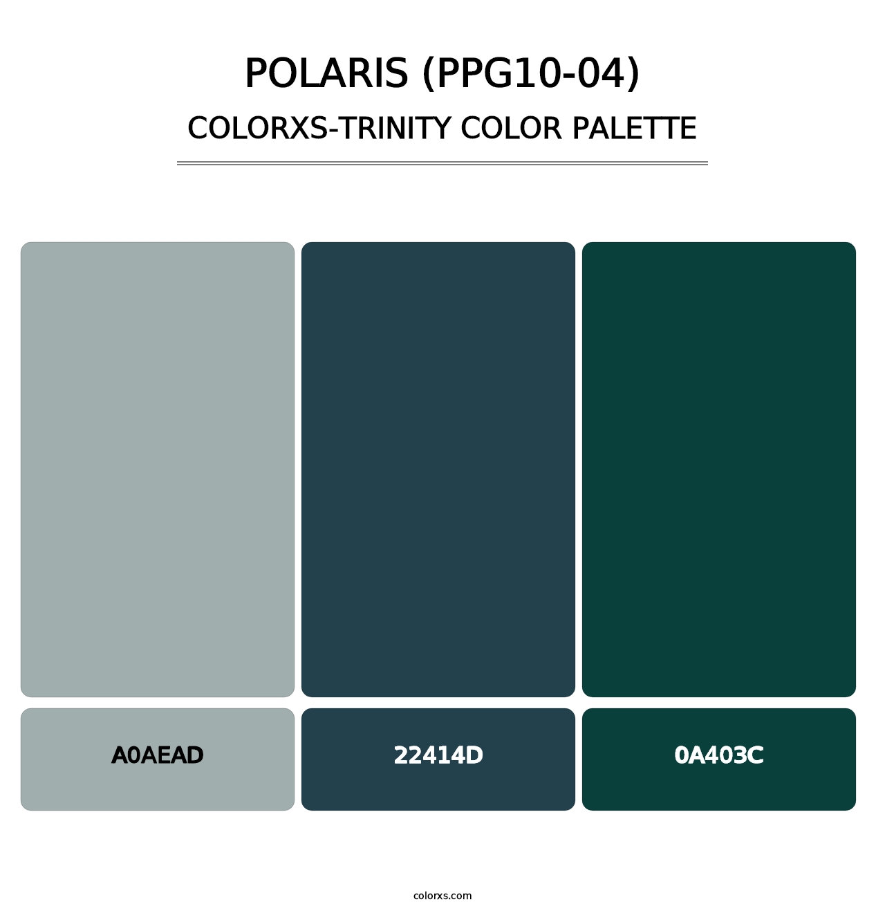 Polaris (PPG10-04) - Colorxs Trinity Palette