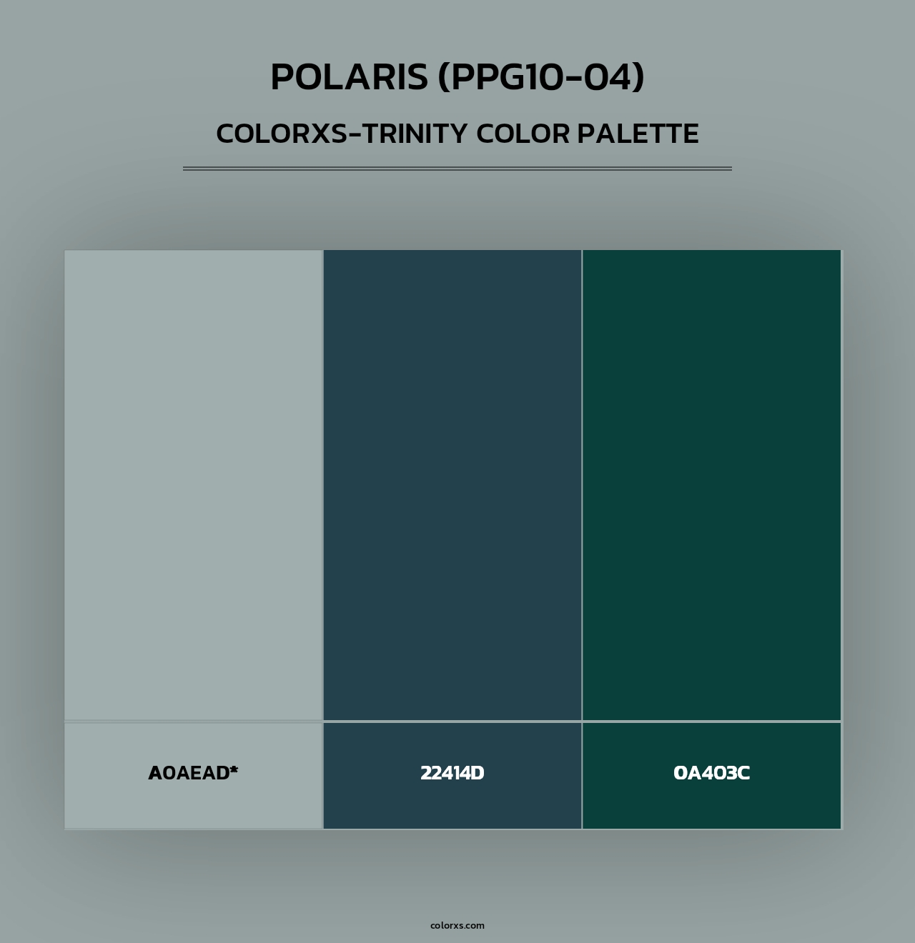 Polaris (PPG10-04) - Colorxs Trinity Palette