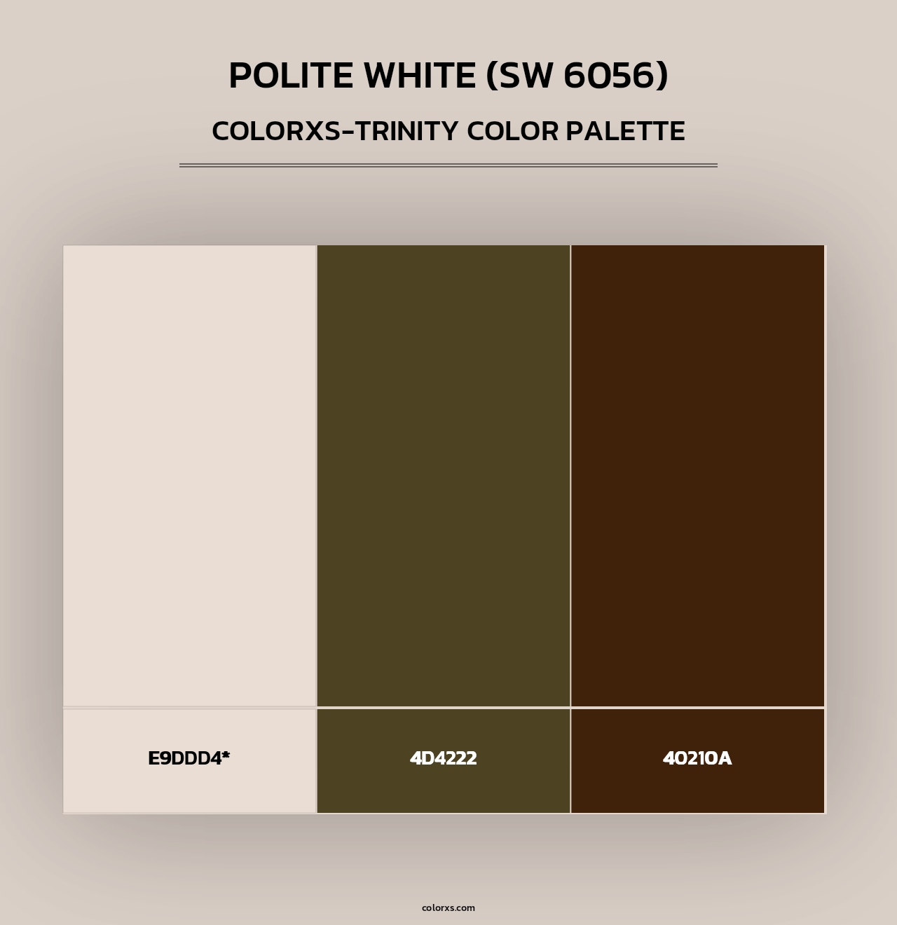 Polite White (SW 6056) - Colorxs Trinity Palette