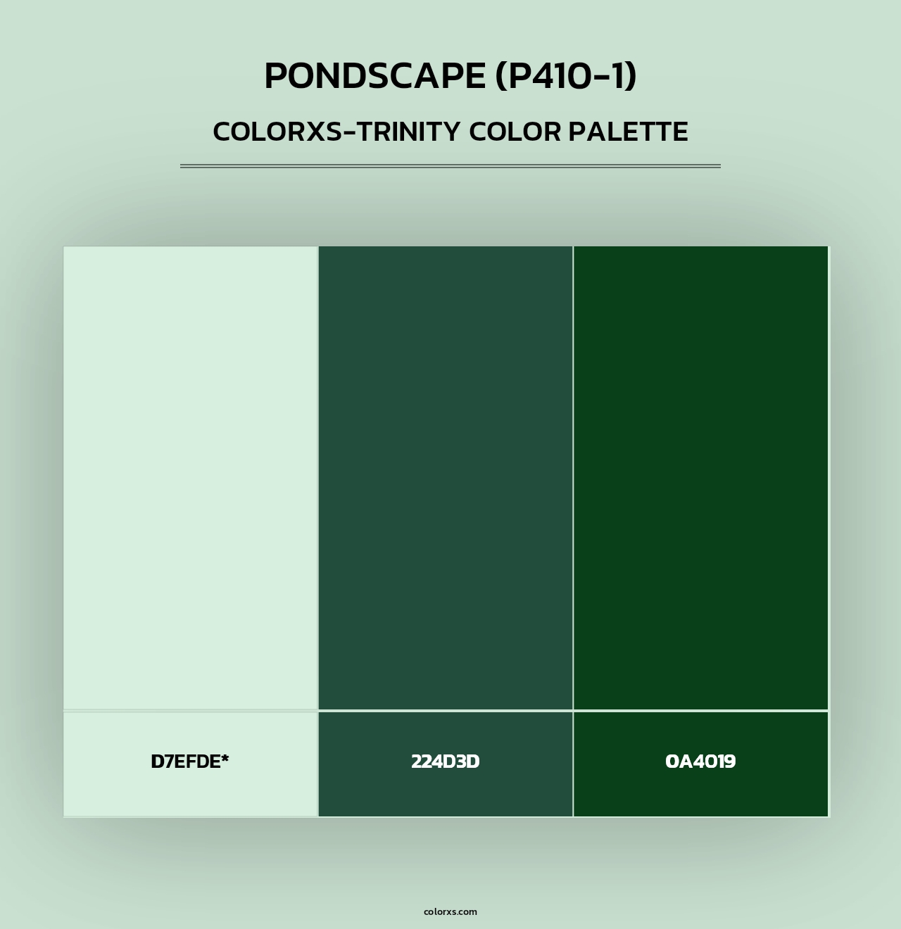 Pondscape (P410-1) - Colorxs Trinity Palette