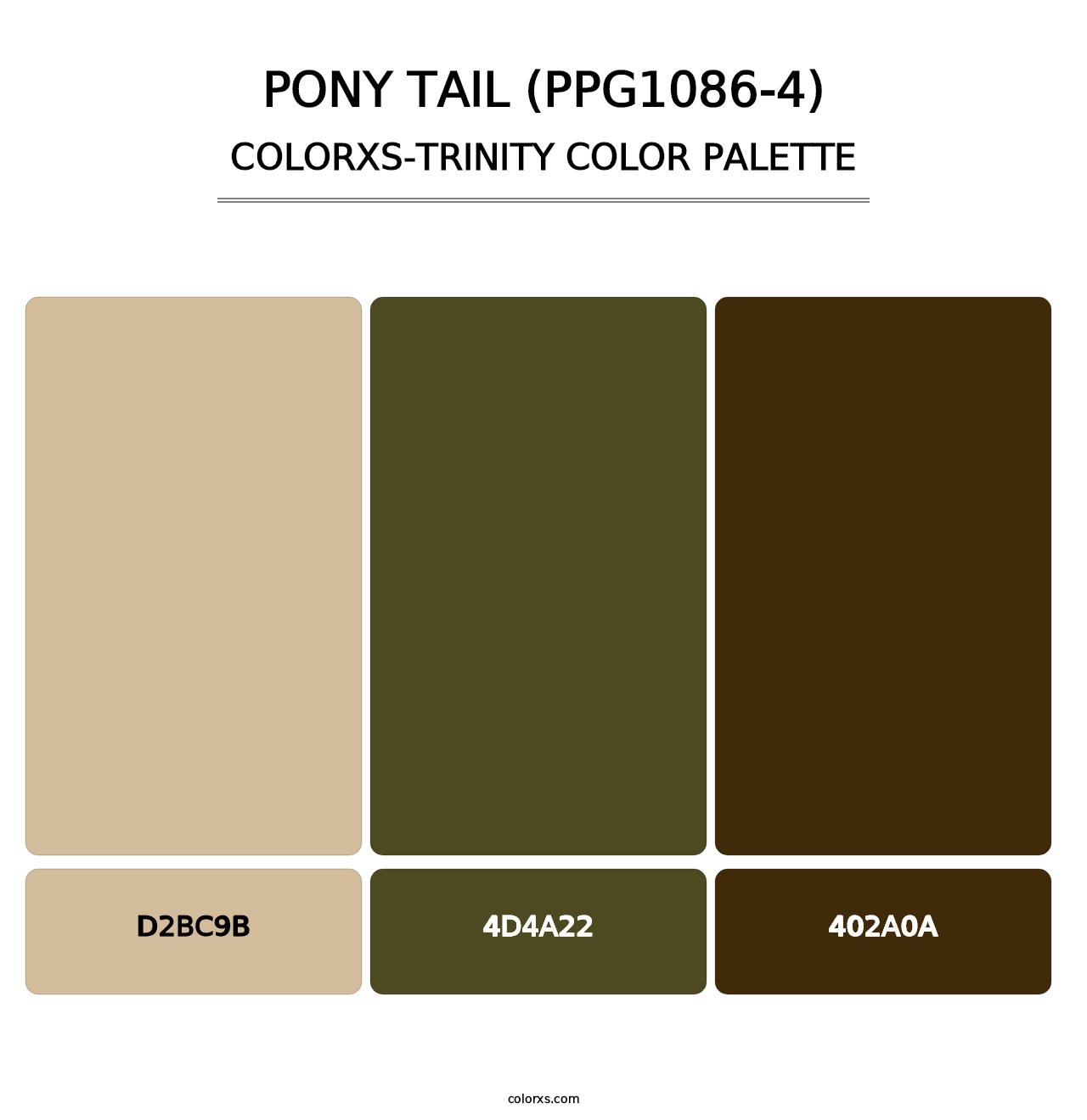 Pony Tail (PPG1086-4) - Colorxs Trinity Palette
