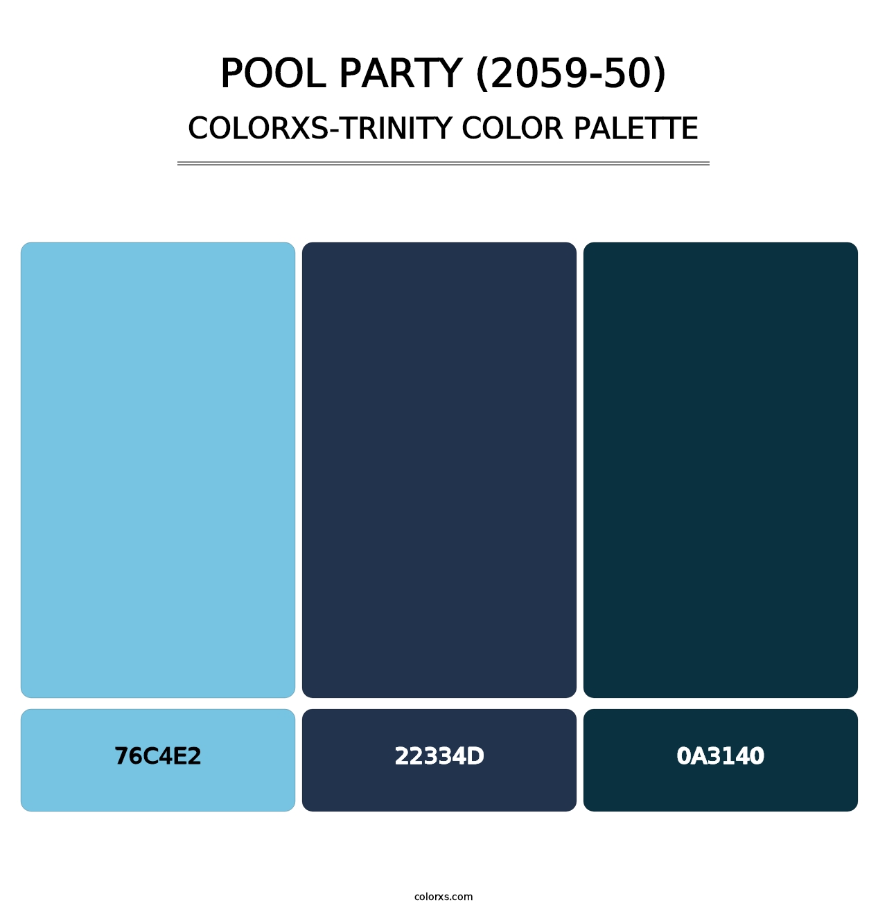 Pool Party (2059-50) - Colorxs Trinity Palette