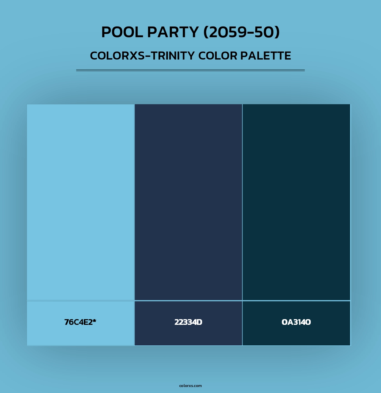Pool Party (2059-50) - Colorxs Trinity Palette