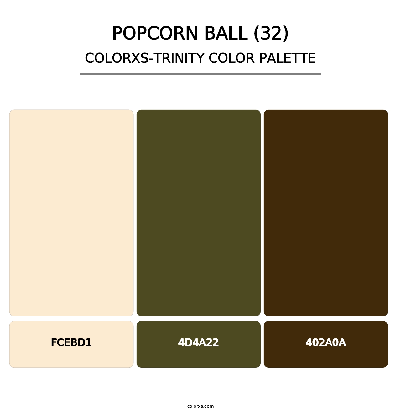 Popcorn Ball (32) - Colorxs Trinity Palette