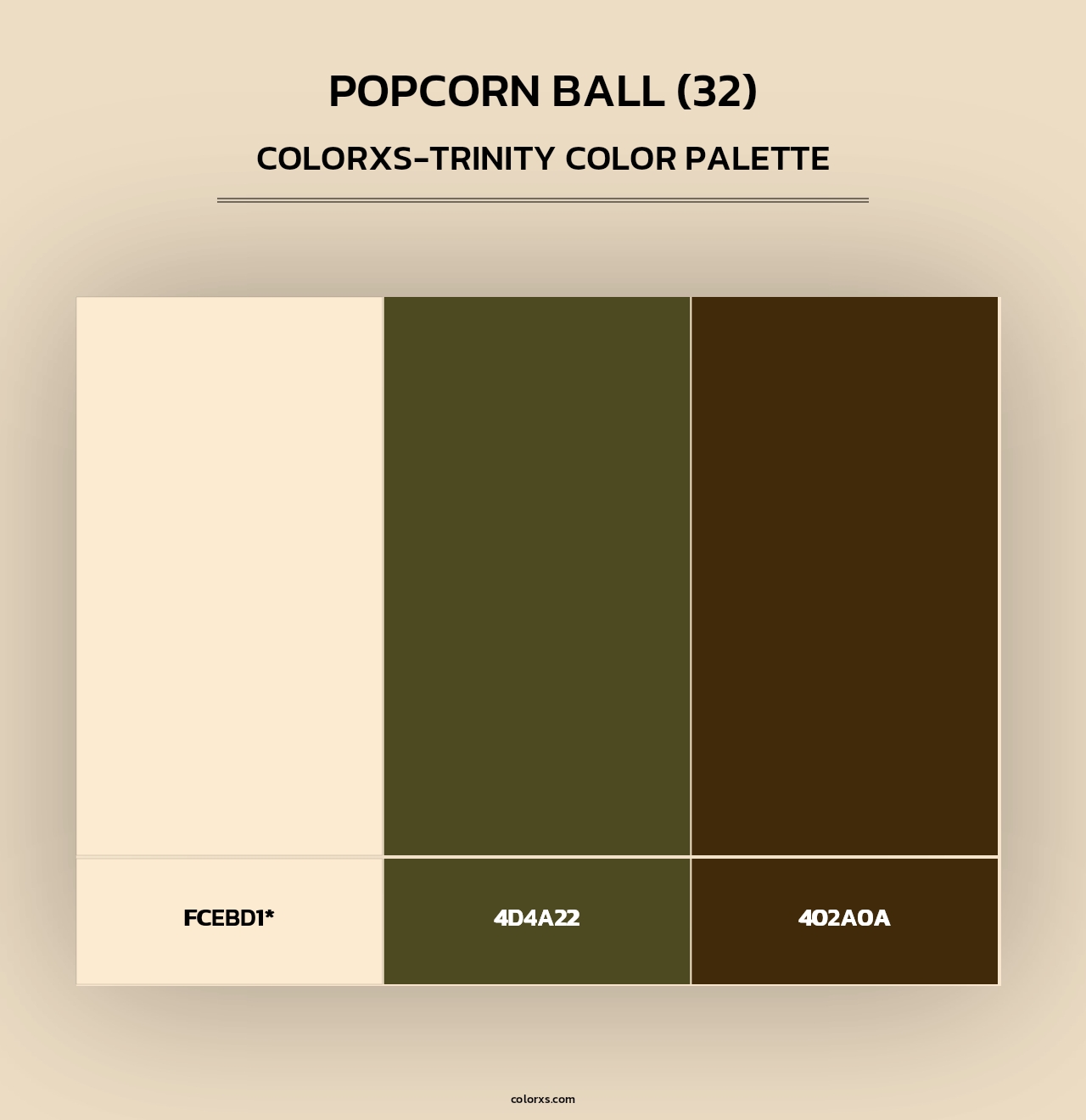 Popcorn Ball (32) - Colorxs Trinity Palette