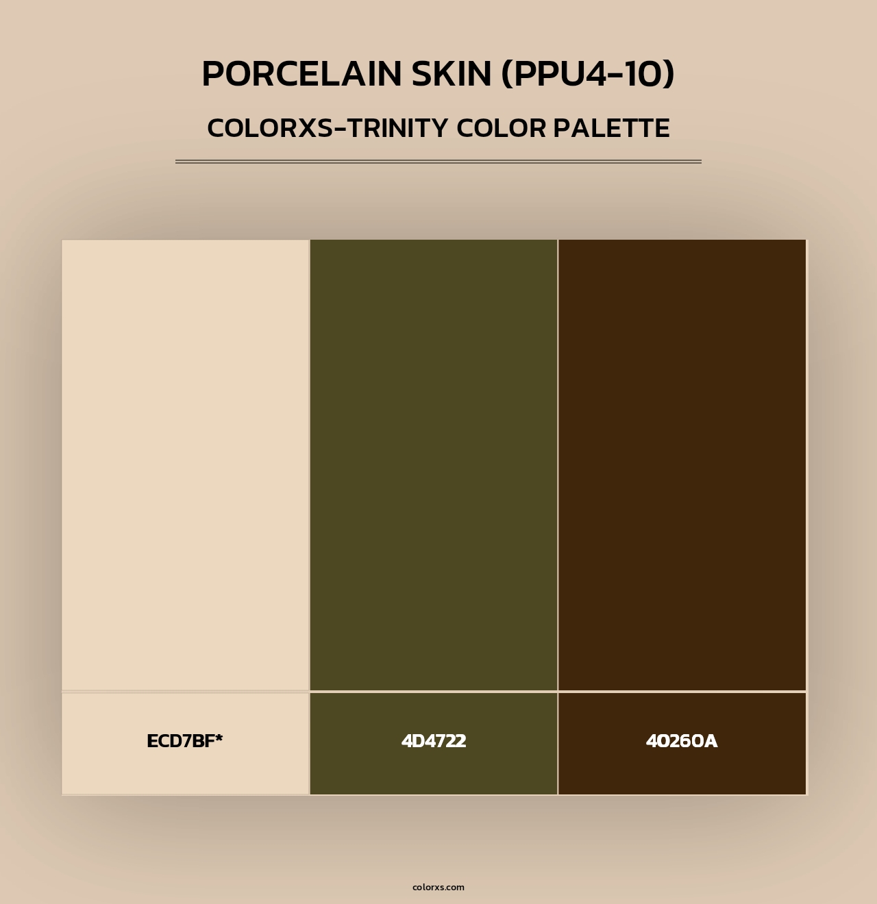 Porcelain Skin (PPU4-10) - Colorxs Trinity Palette