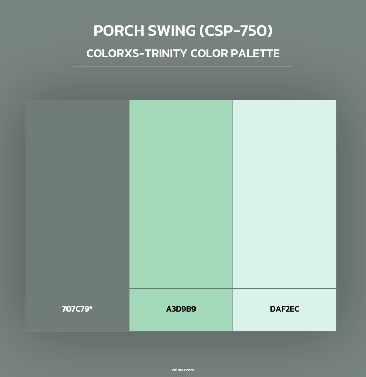 Porch Swing (CSP-750) - Colorxs Trinity Palette