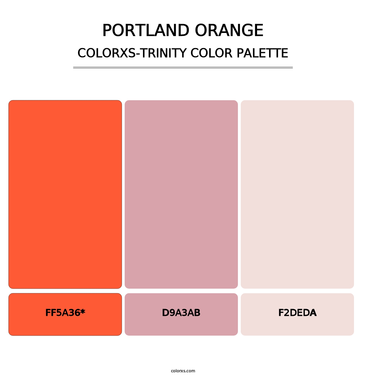 Portland Orange - Colorxs Trinity Palette