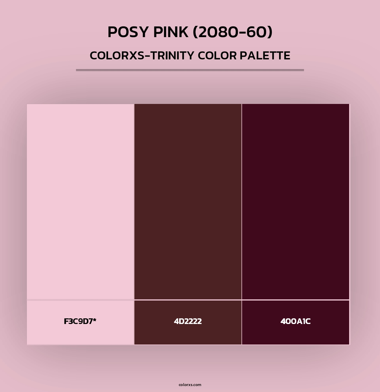 Posy Pink (2080-60) - Colorxs Trinity Palette