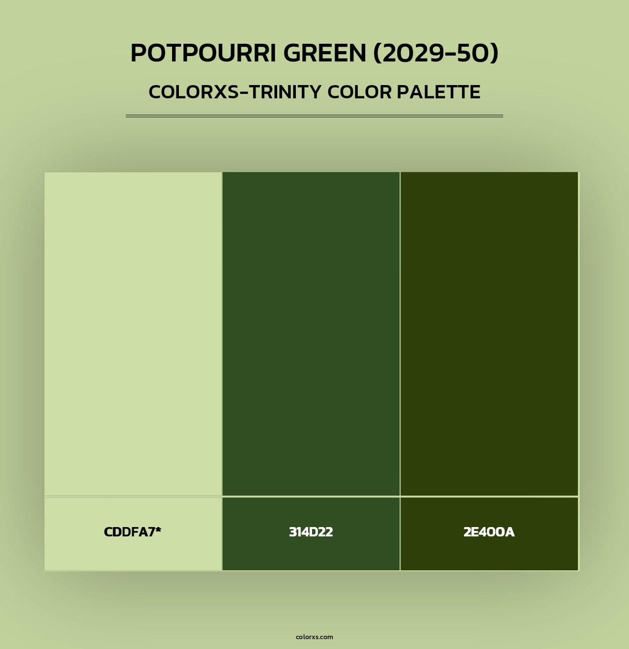 Potpourri Green (2029-50) - Colorxs Trinity Palette