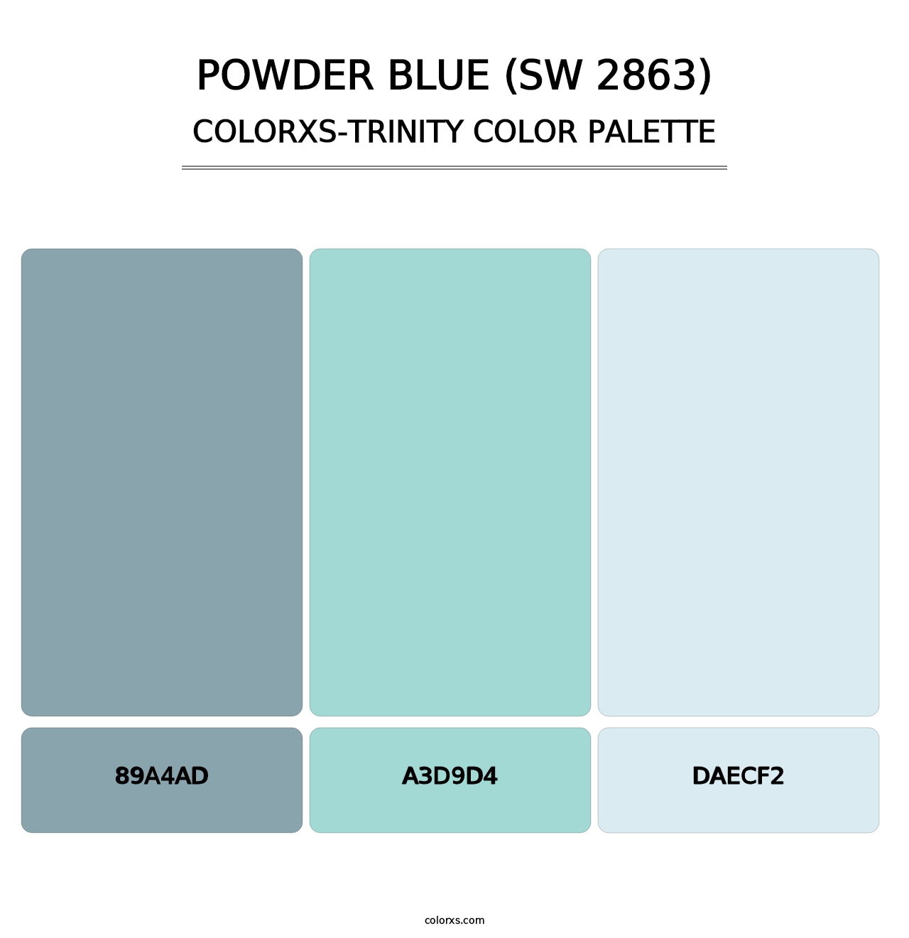 Powder Blue (SW 2863) - Colorxs Trinity Palette
