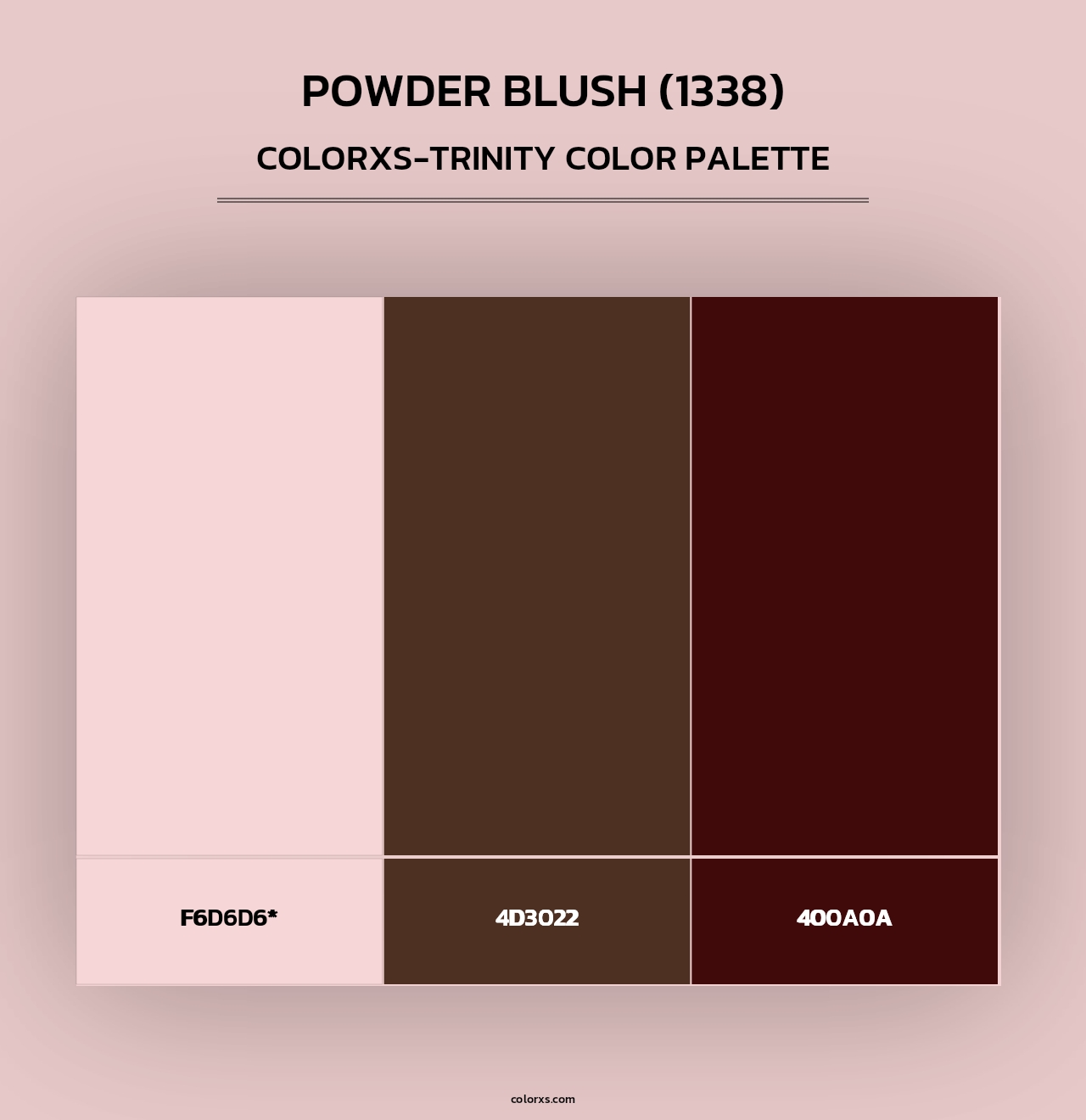 Powder Blush (1338) - Colorxs Trinity Palette