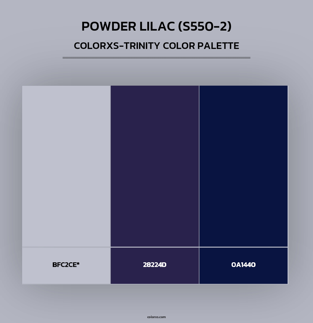 Powder Lilac (S550-2) - Colorxs Trinity Palette