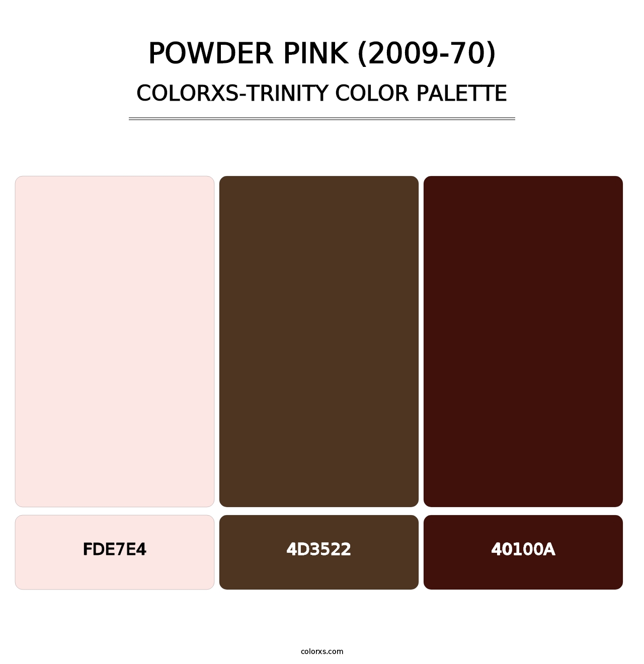 Powder Pink (2009-70) - Colorxs Trinity Palette