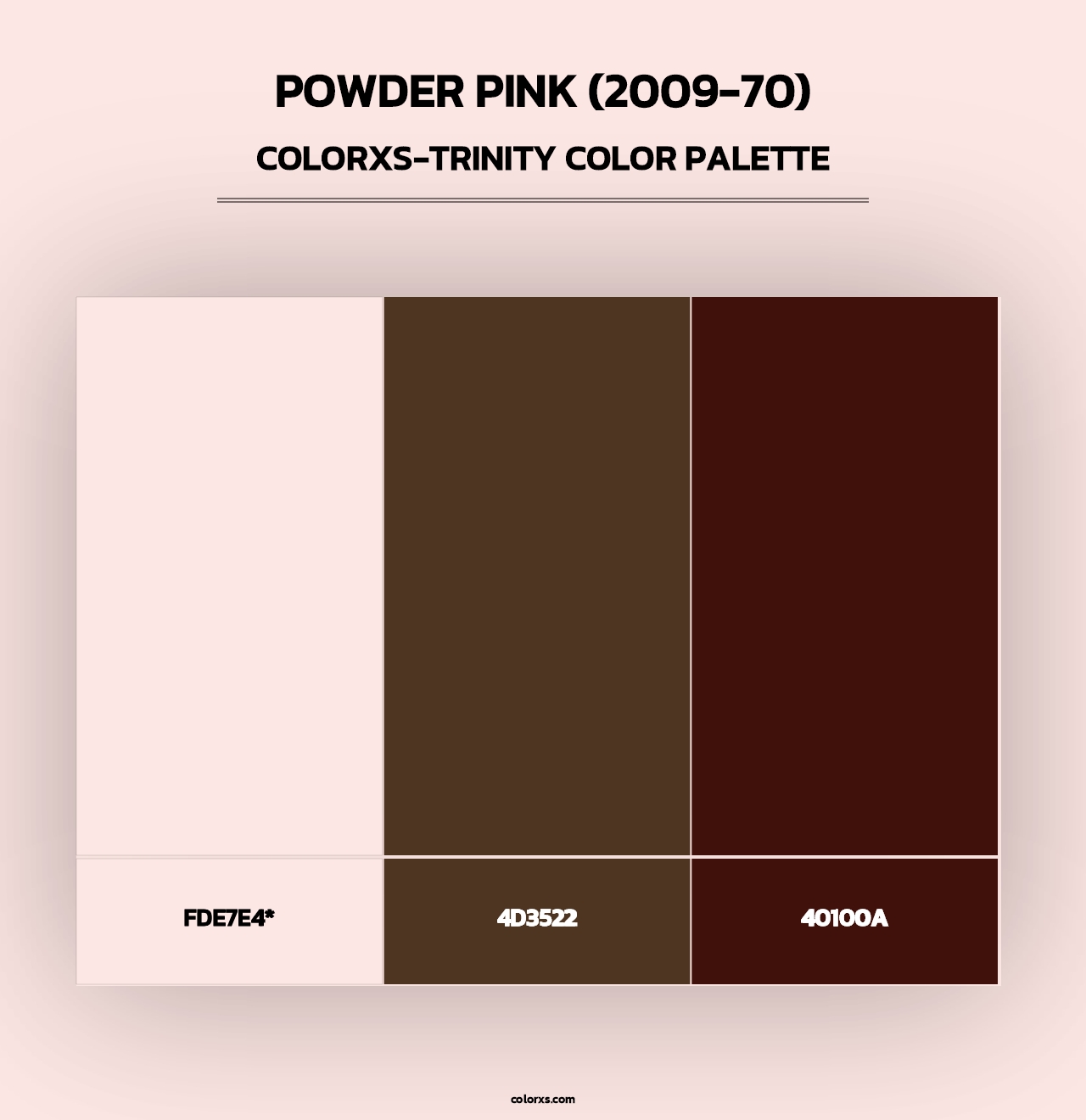 Powder Pink (2009-70) - Colorxs Trinity Palette