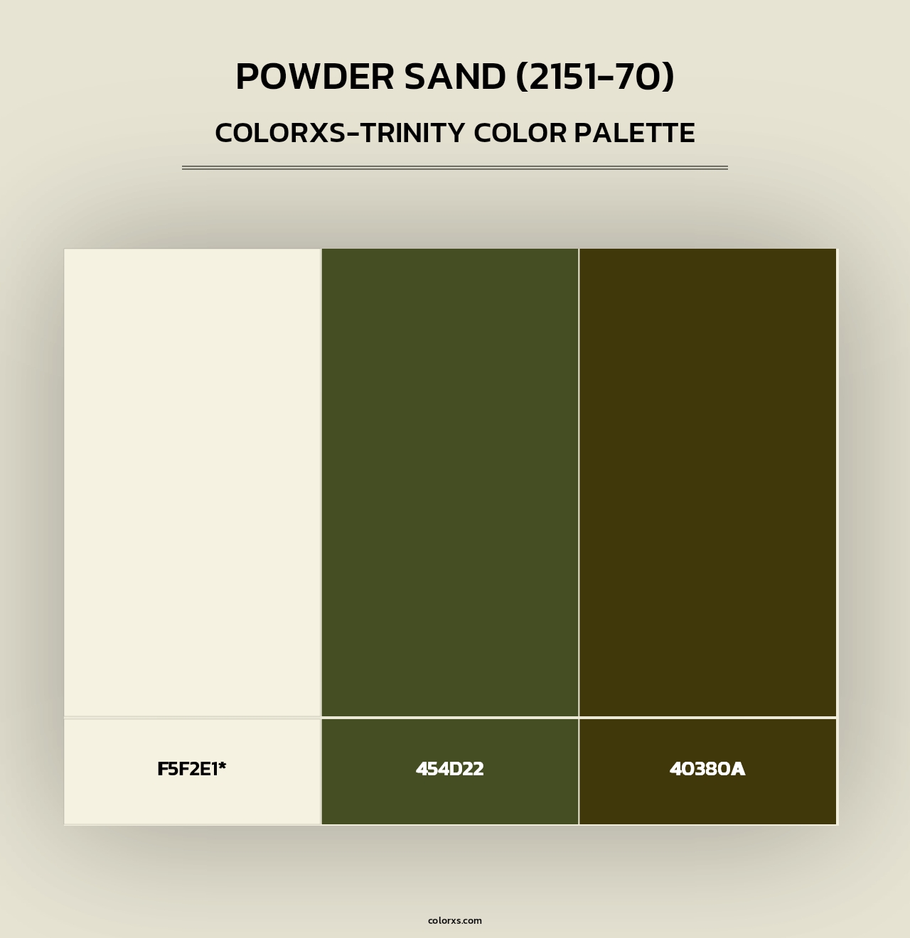 Powder Sand (2151-70) - Colorxs Trinity Palette