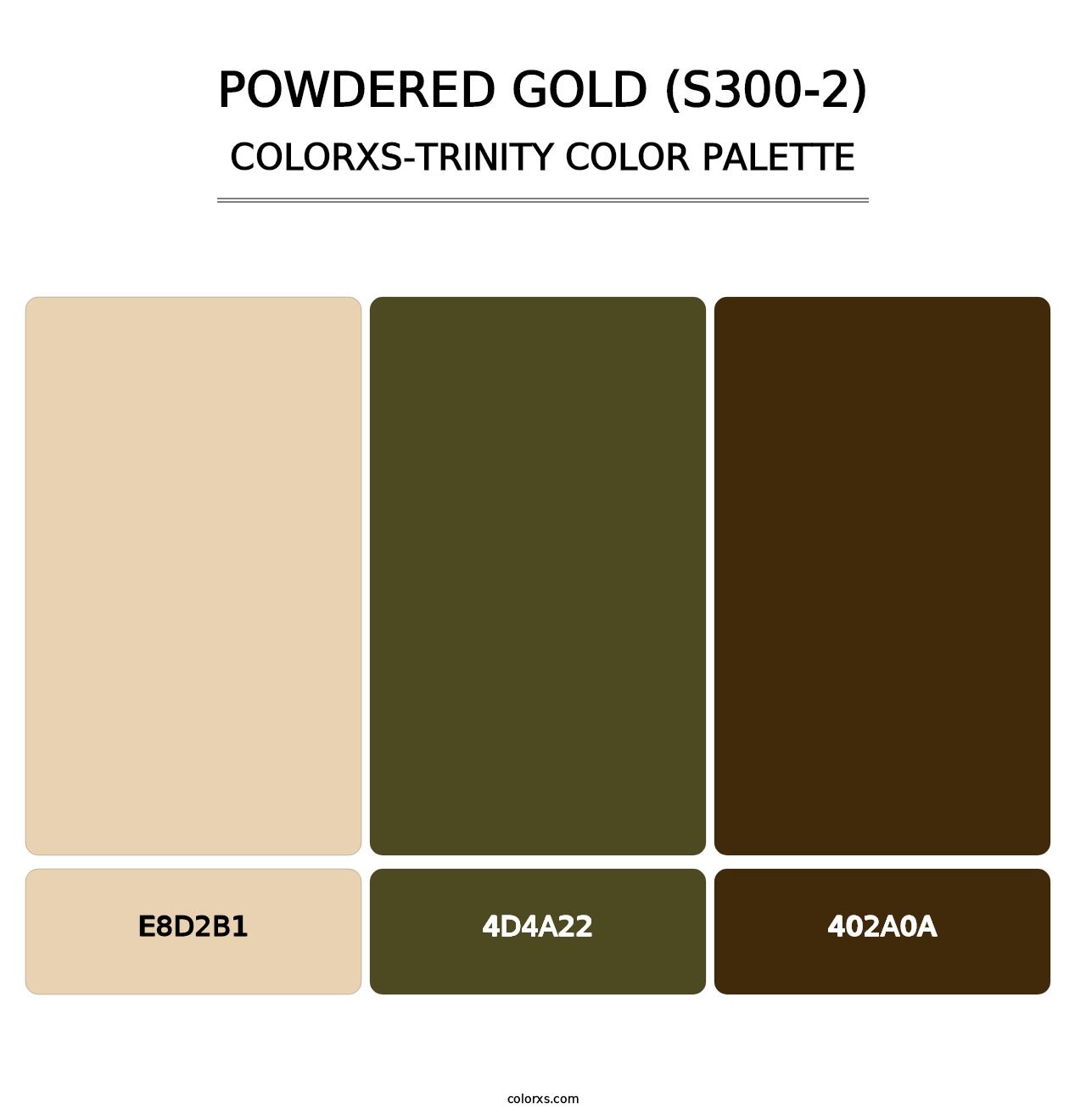 Powdered Gold (S300-2) - Colorxs Trinity Palette