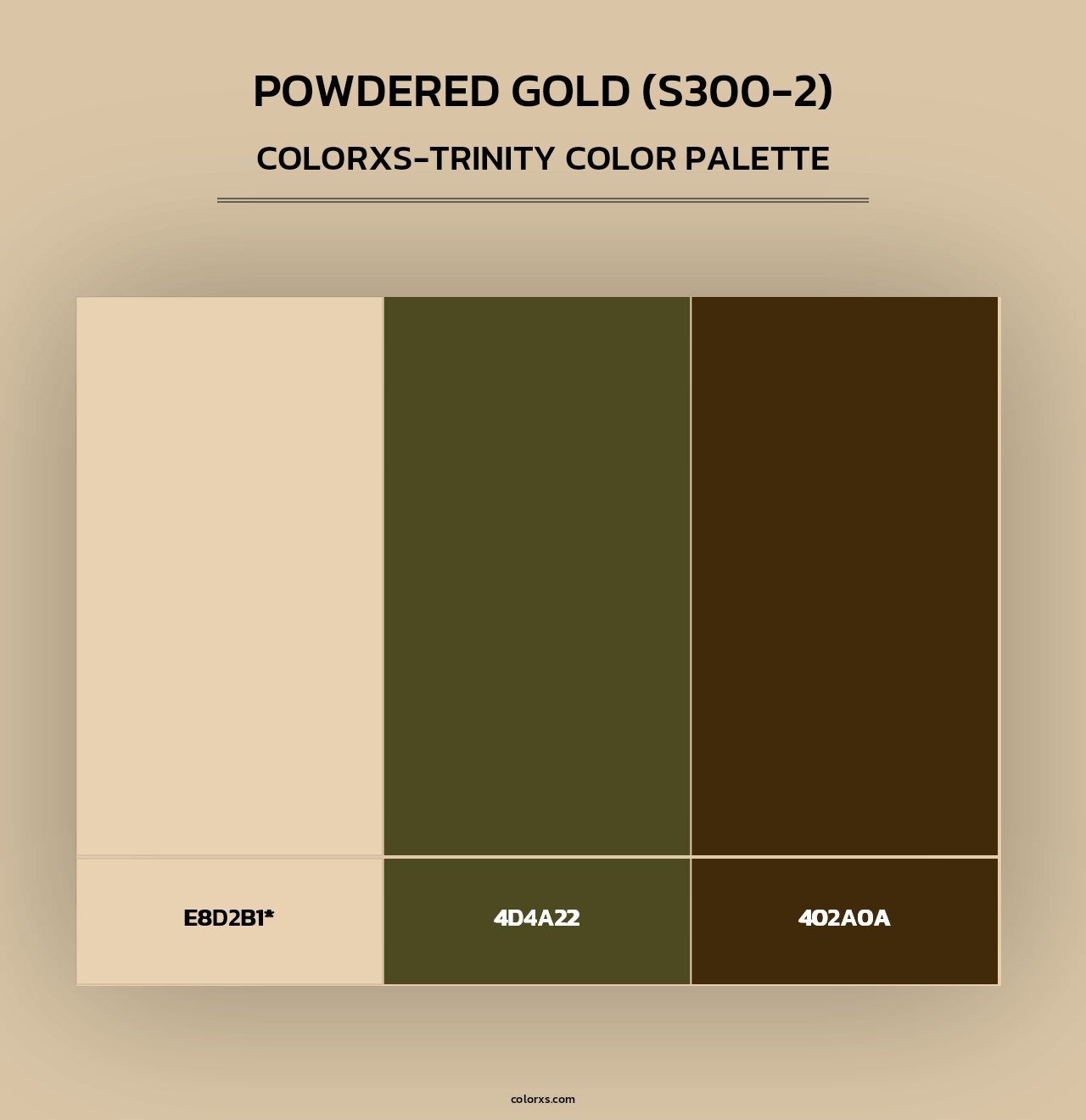 Powdered Gold (S300-2) - Colorxs Trinity Palette