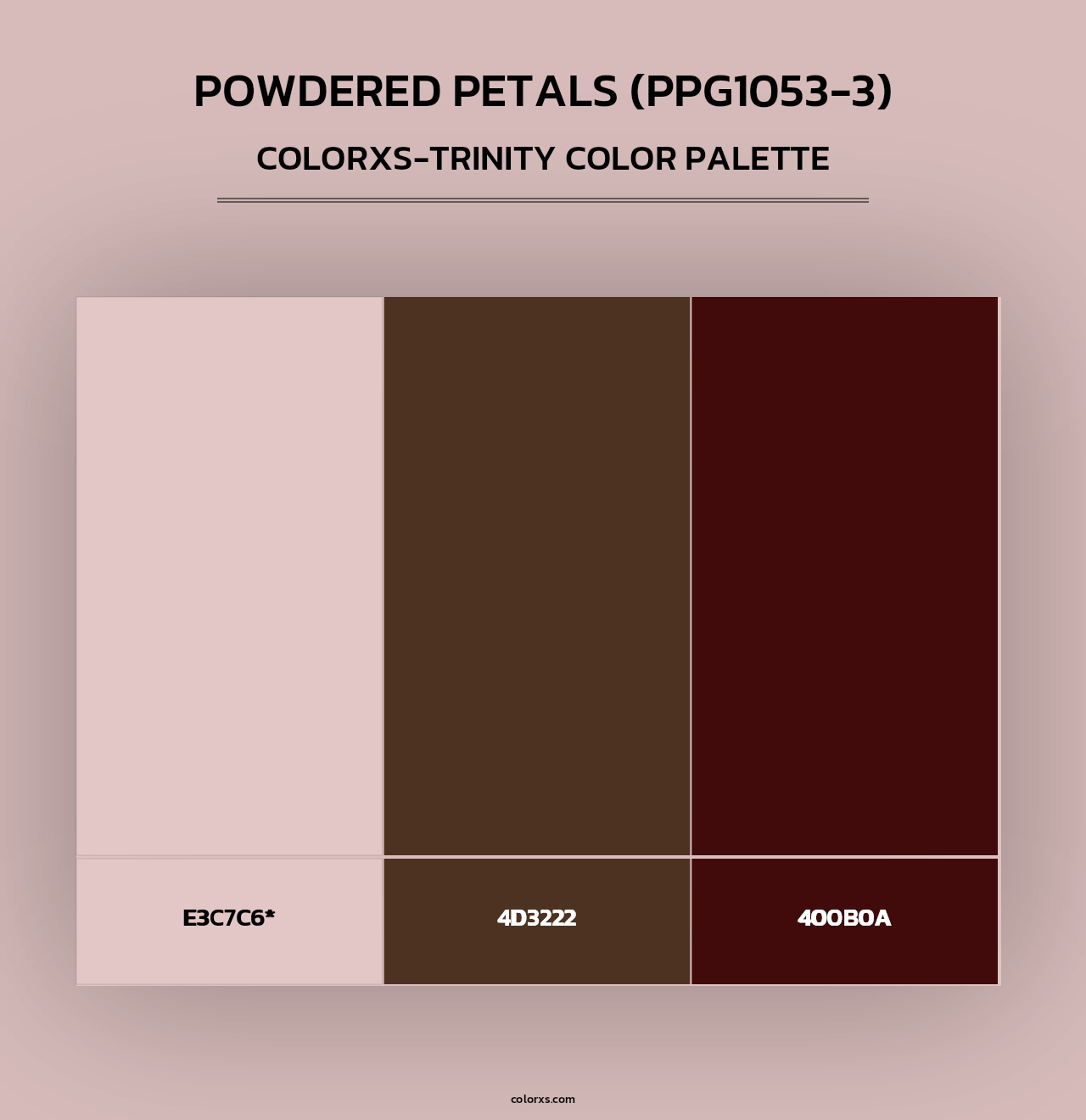 Powdered Petals (PPG1053-3) - Colorxs Trinity Palette