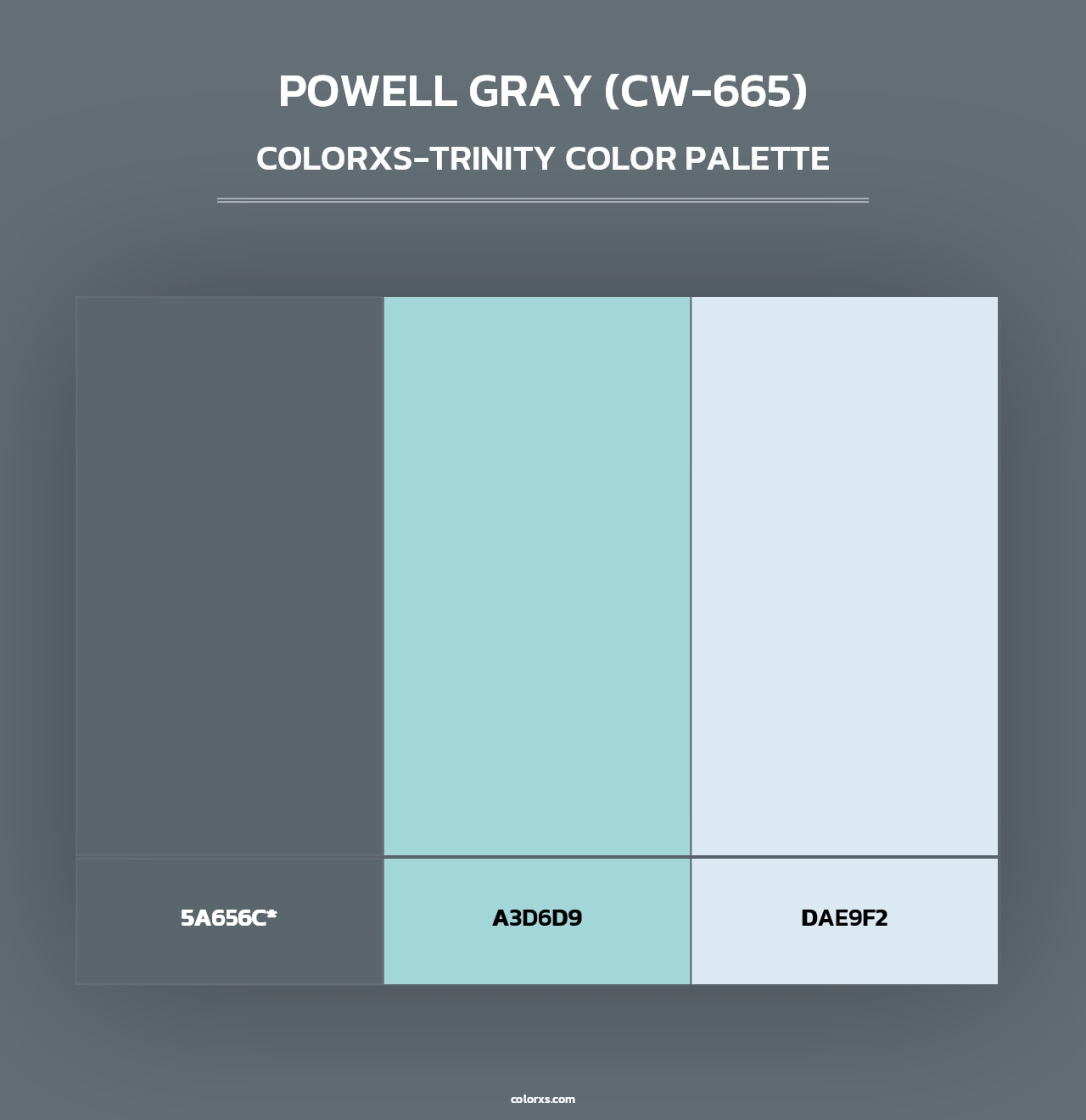 Powell Gray (CW-665) - Colorxs Trinity Palette