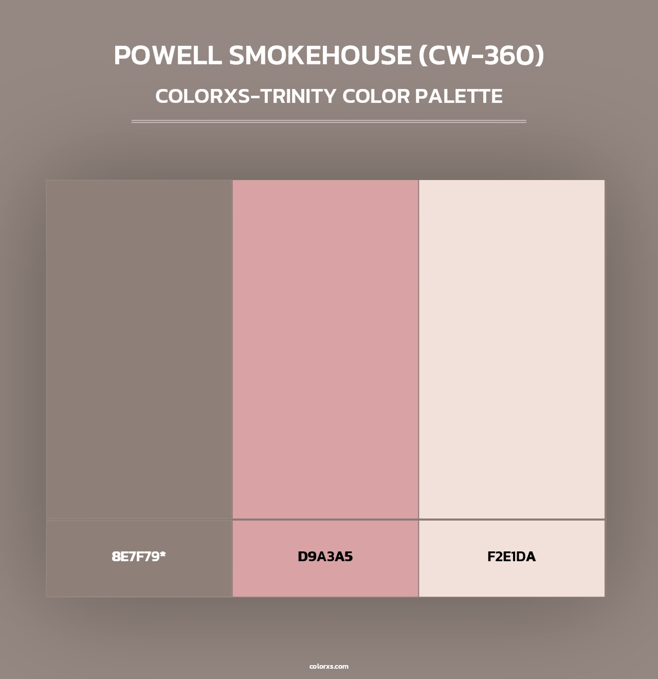 Powell Smokehouse (CW-360) - Colorxs Trinity Palette