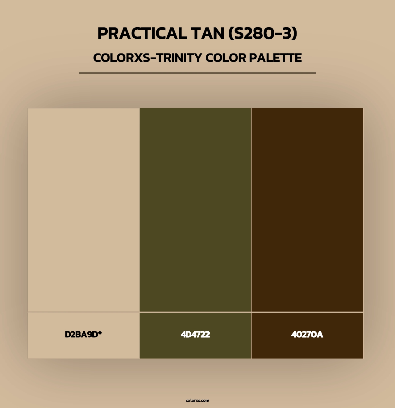 Practical Tan (S280-3) - Colorxs Trinity Palette